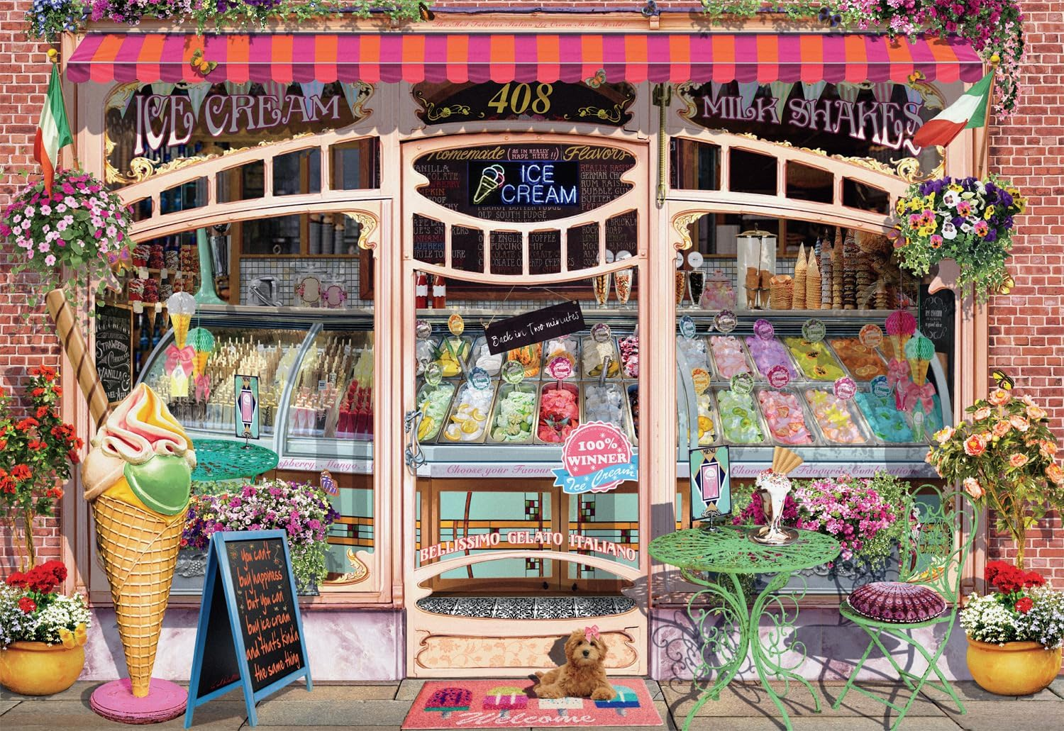 Ceaco - Ice Cream Shop Window - 2000 Piece Jigsaw Puzzle