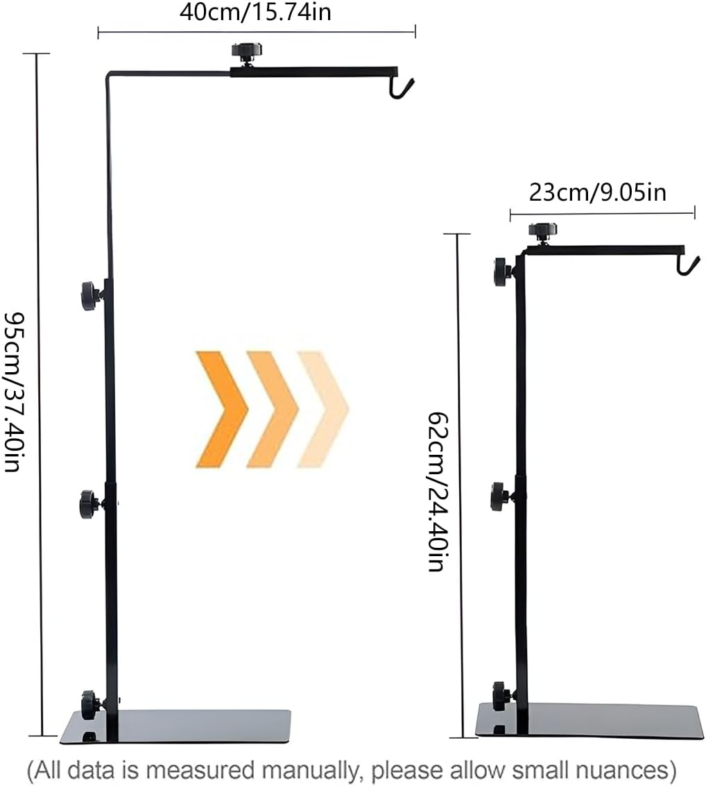 AIMALL Adjustable Reptile Light Stand, Heat Lamp Bracket for Tortoises and Centipedes, Secure and Versatile Fit, up to 35 Inches image number 6
