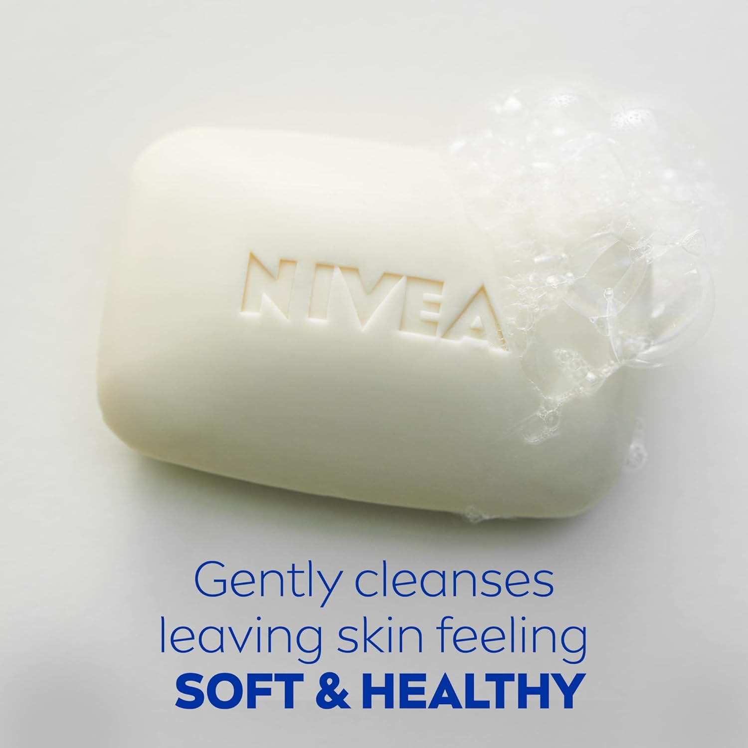 NIVEA Creme Soft Care Soap Twin Pack 2X 100G | Pampering Formula Enriched with Almond Oil | Moisturising Soap for Soft Skin | Gently Cleanses | Fresh Scent | Vegan Body Soap (Pack of 3) image number 1
