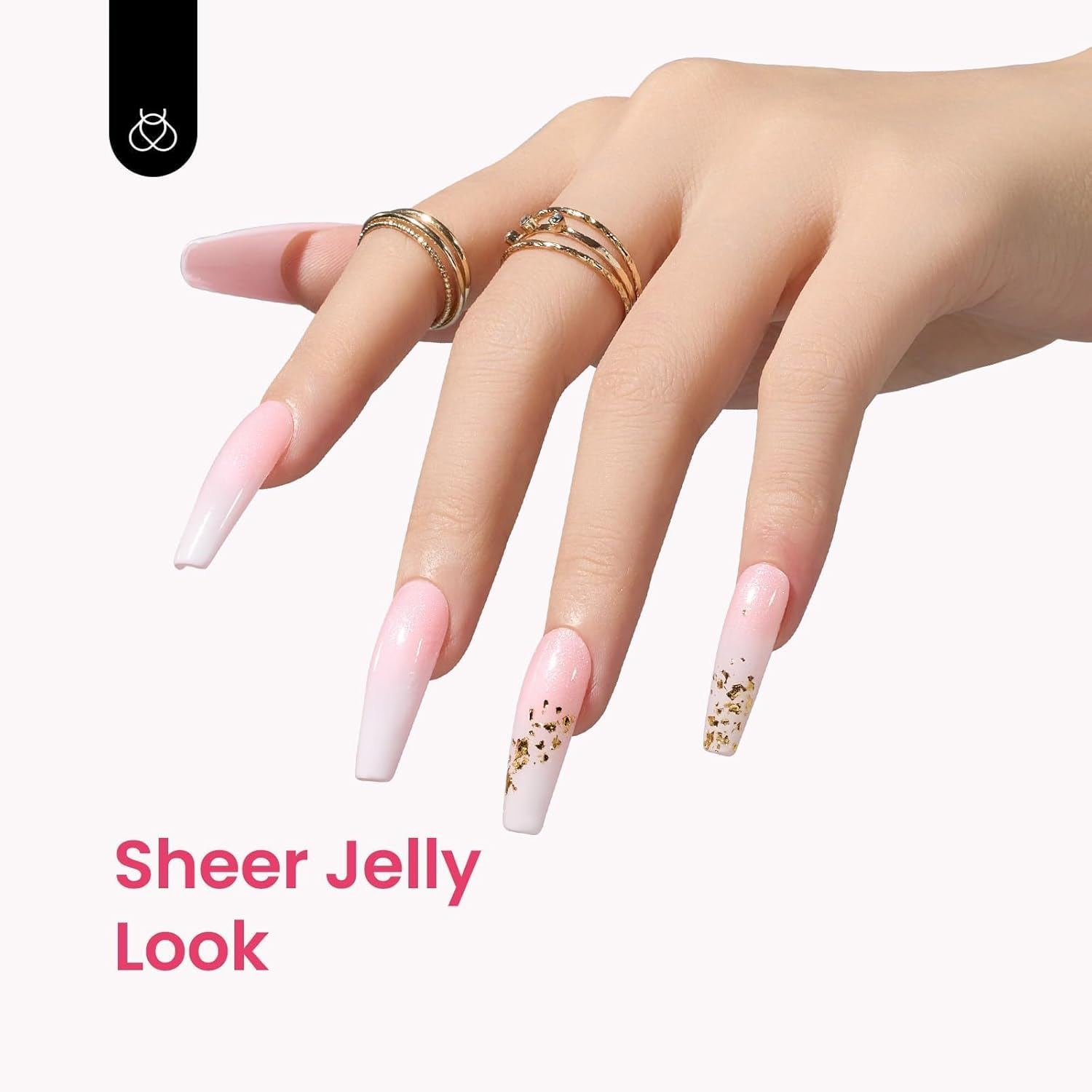 Beetles Gel Polish Gel Polish 1 Pcs Jelly Shimmer Glitter Gel Nail Polish Milky Pink Nail Art Manicure 15 ML Uv Gel Girls Women image number 2