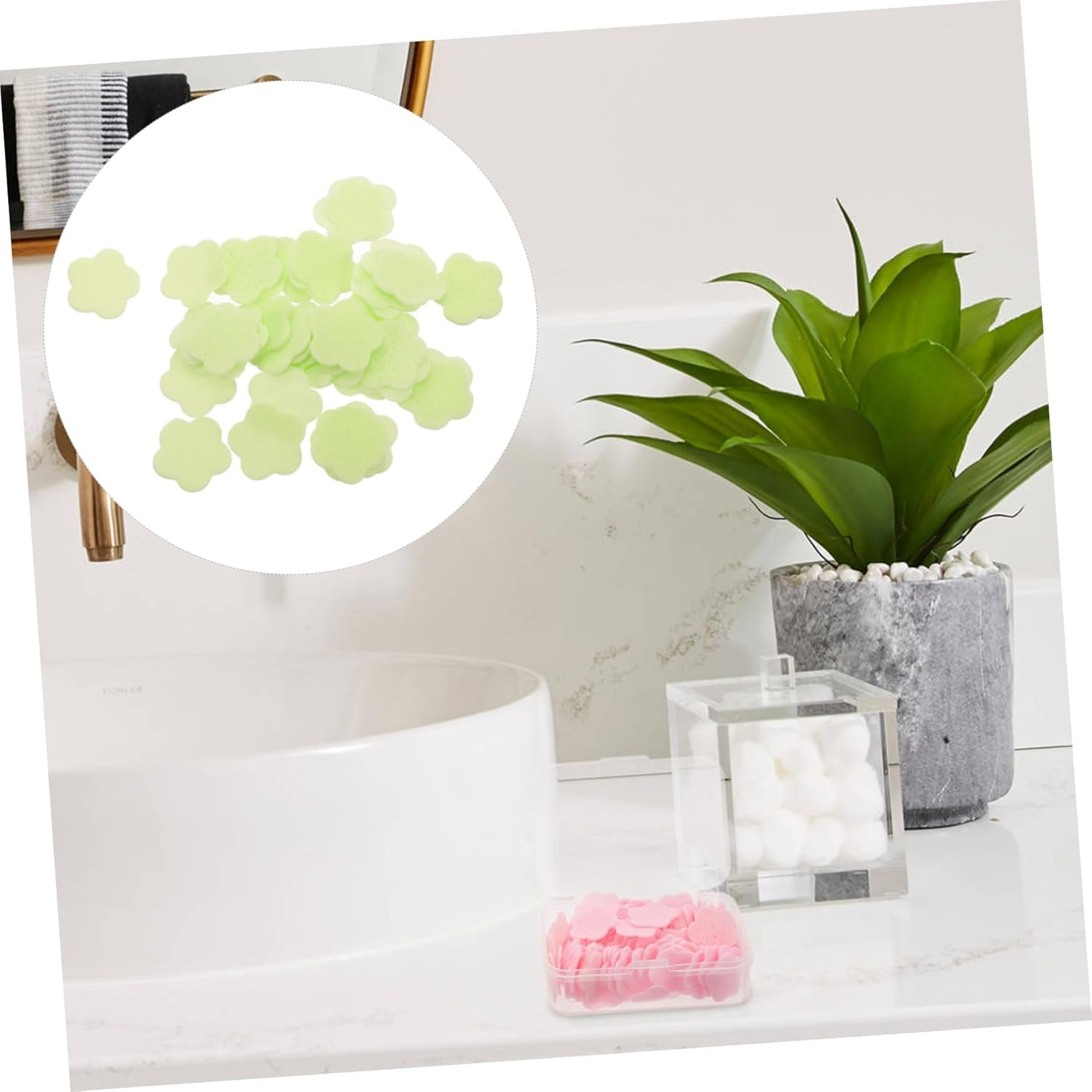 BIUDECO 4 Boxes Portable Soap Sheets Travel Slices for Hand Washing Rose Scents Easy to Use Safe for All Skin Types for Toiletries the Go image number 6