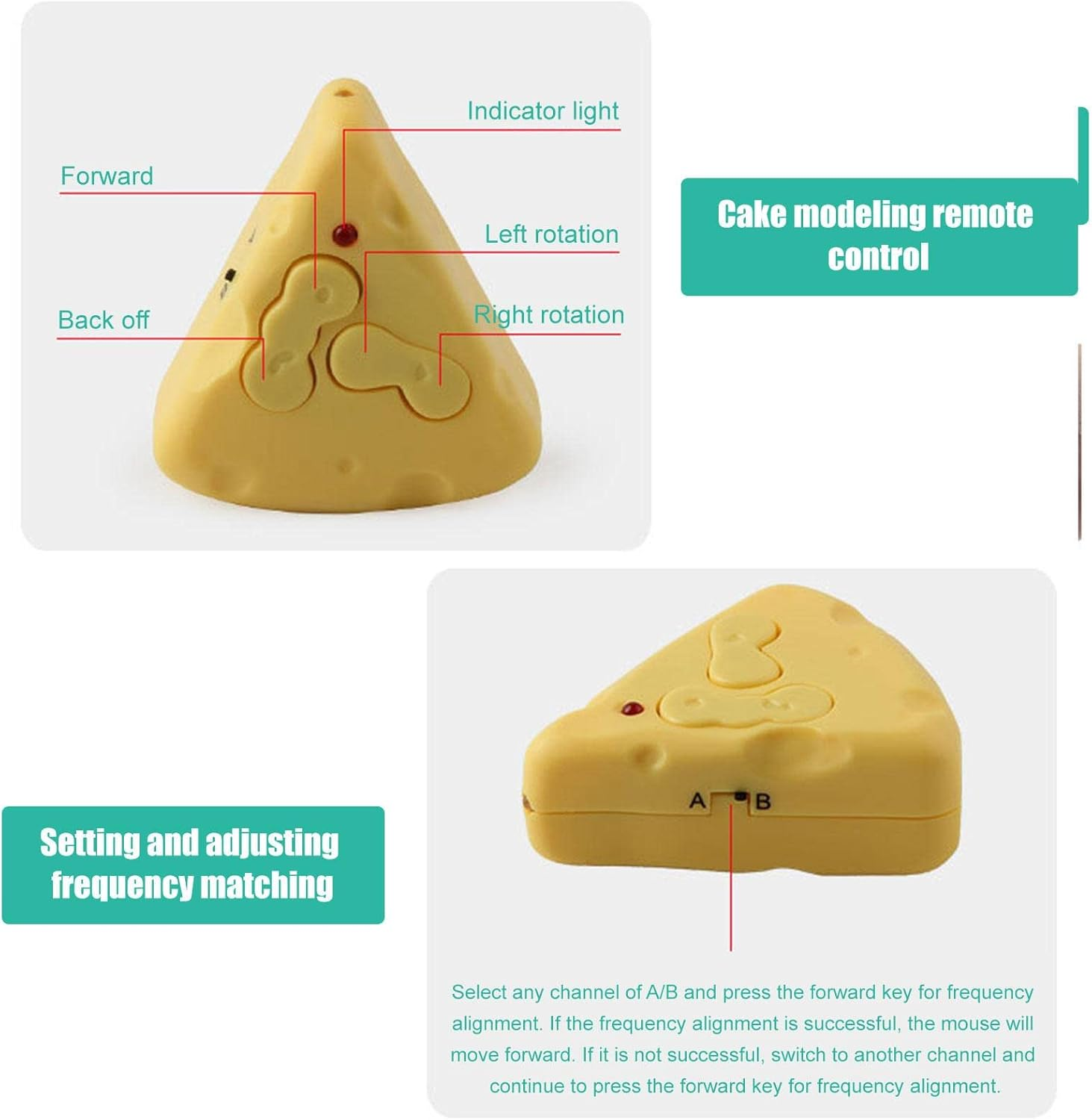 Electronic Moving Mouse, Realistic Interactive Cat Toy Robot Moving Mice with Squeaking Sound, Built-In Battery for Cats (Color : A) image number 5