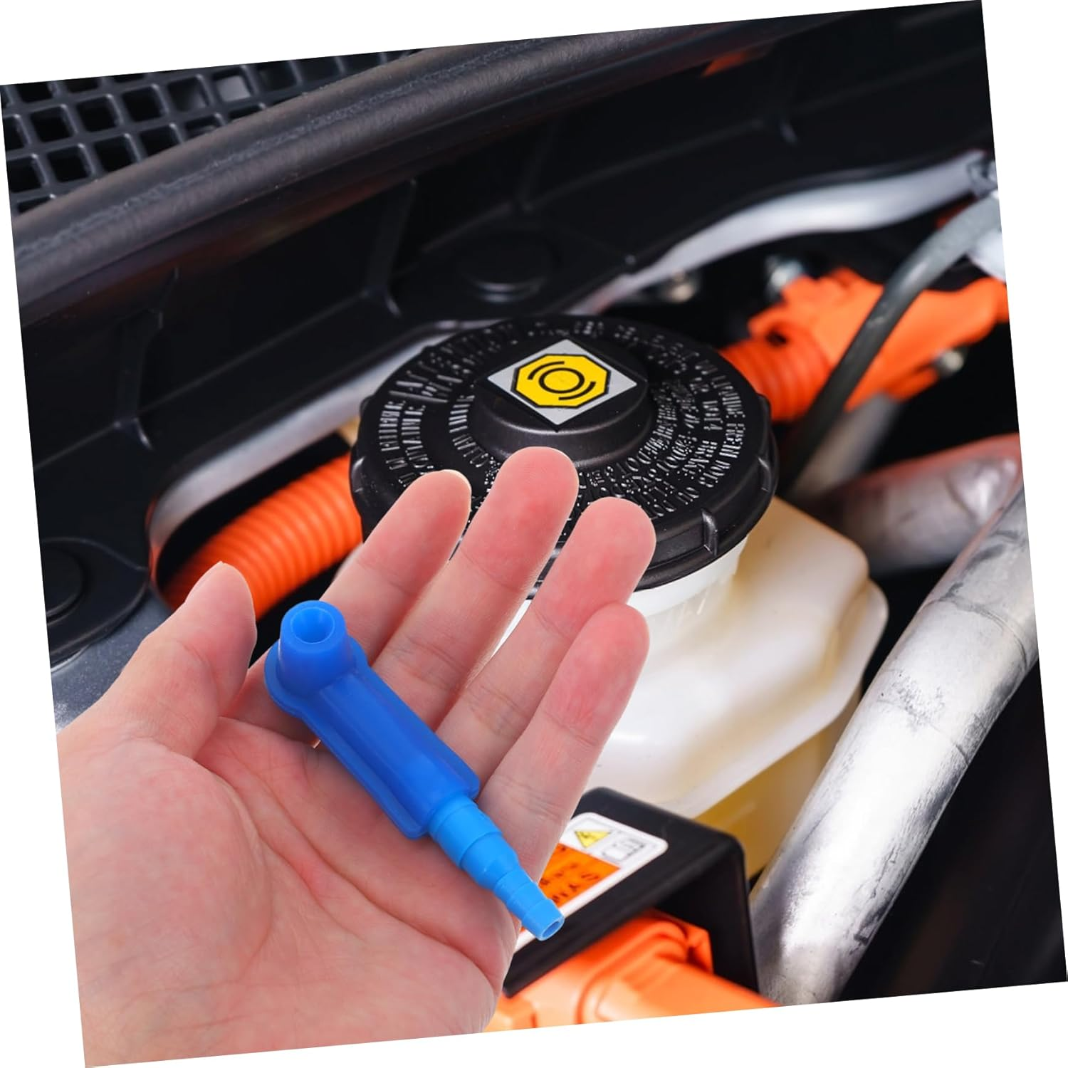 SWOOMEY 5Pcs Brake Fluid Bleeder Connector for Automotive Vehicles Sturdy Plastic Easy Installation image number 6