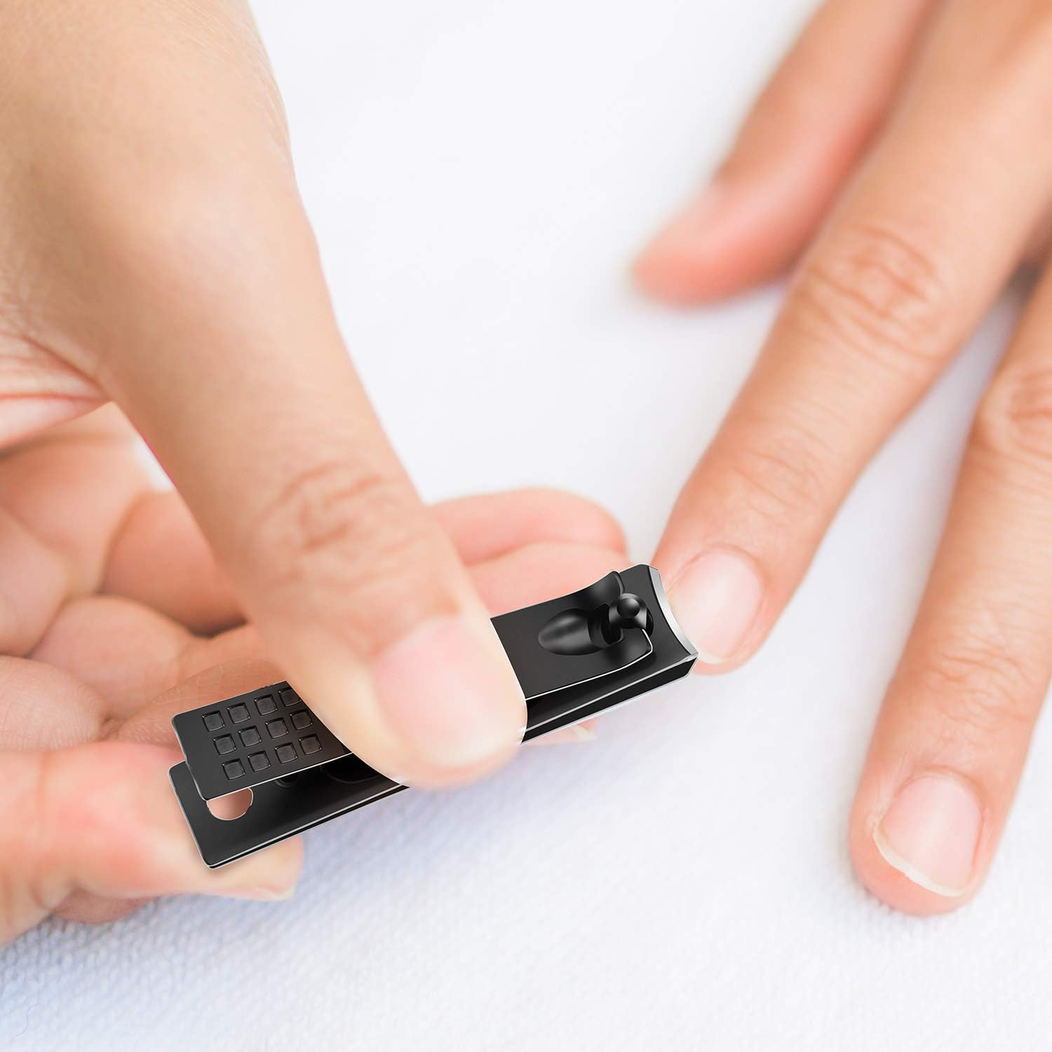 12 Pieces Nail Clipper Set Stainless Steel Nail Cutter Fingernails and Toenail Clipper Cutter for Women Men, Black image number 5