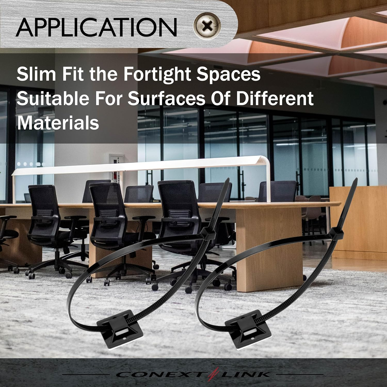 100 Pack Adhesive Cable Tie Wire Zip Clamp Mount Clip Holder Base 20 * 20Mm image number 3