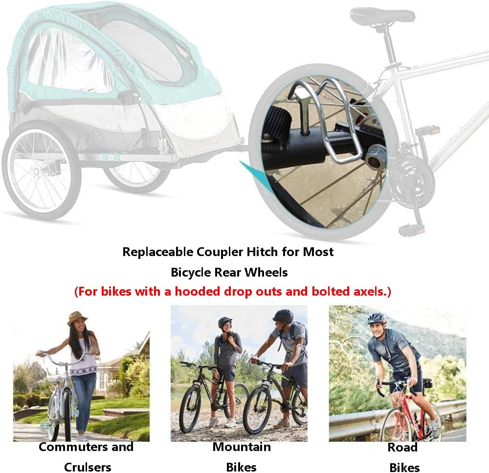 Tophomer Bicycle Trailer Coupler, Bicycle Trailer Coupling Connector, Bicycle Accessories for Kids, Pet and Cargo Bike Trailers image number 2