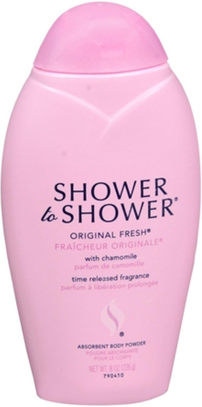 SHOWER to SHOWER Body Powder Original Fresh 8 Oz Pack of 4