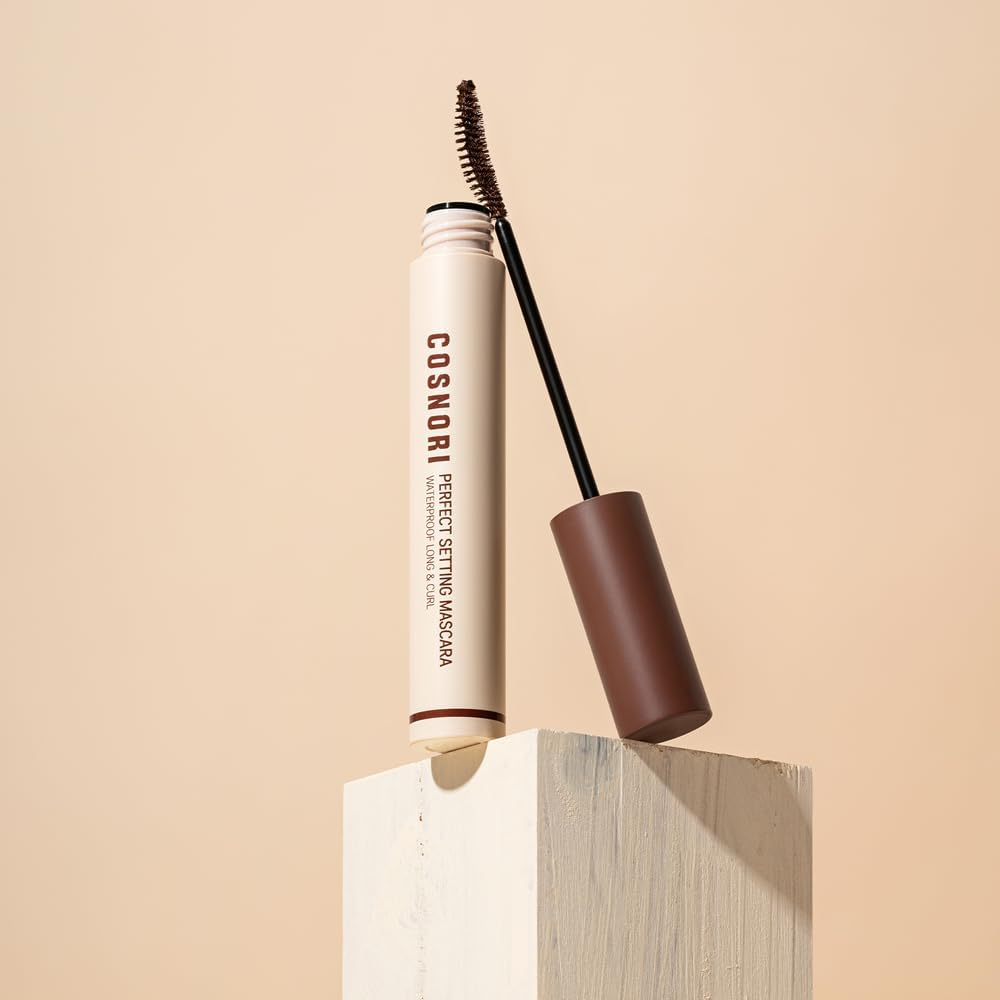 COSNORI Perfect Waterproof Mascara Long&Curl 02 Cozy Brown &ndash; Long-Lasting Smudge - Brown Mascara - Korea Waterproof Mascara, Long Lash, Strong Fixing, Silk Amino Acids - 0.23Fl Oz (7Ml) image number 5