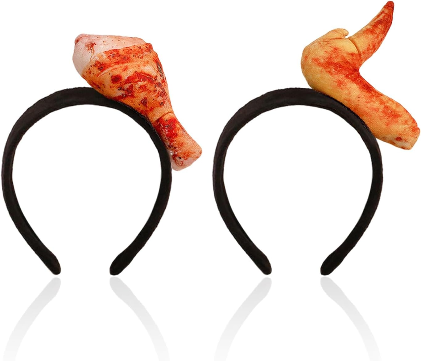 2Pcs Chicken Leg Hair Bands Party Dress up Accessories Role Play Props Funny Headwear image number 4