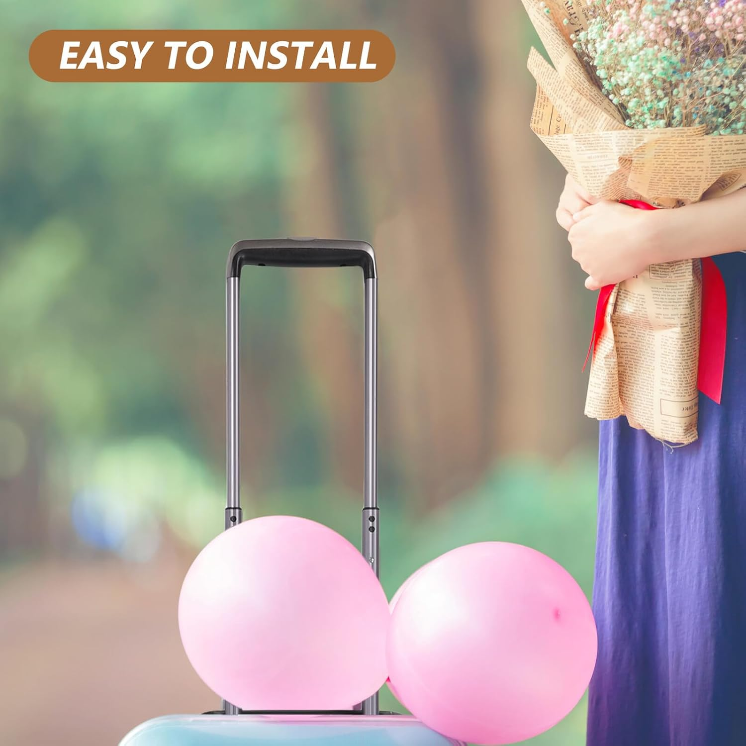 CTIRCHIU Travel Luggage Handle Suitcase Repair Handle Suitcase Replacement Parts for Luggage