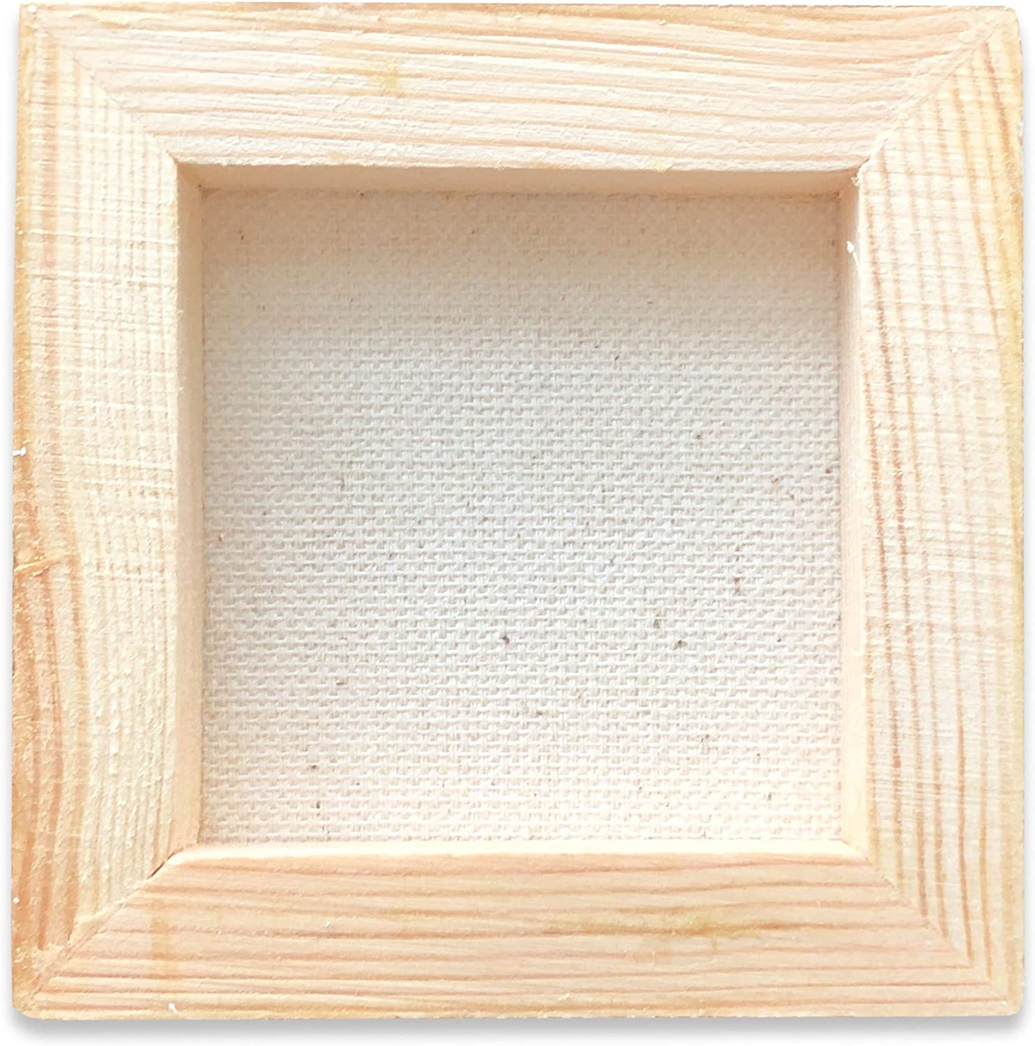 LWR CRAFTS Mini Stretched Canvas 7.5 Cm X 7.5 Cm Pack of 12 image number 3