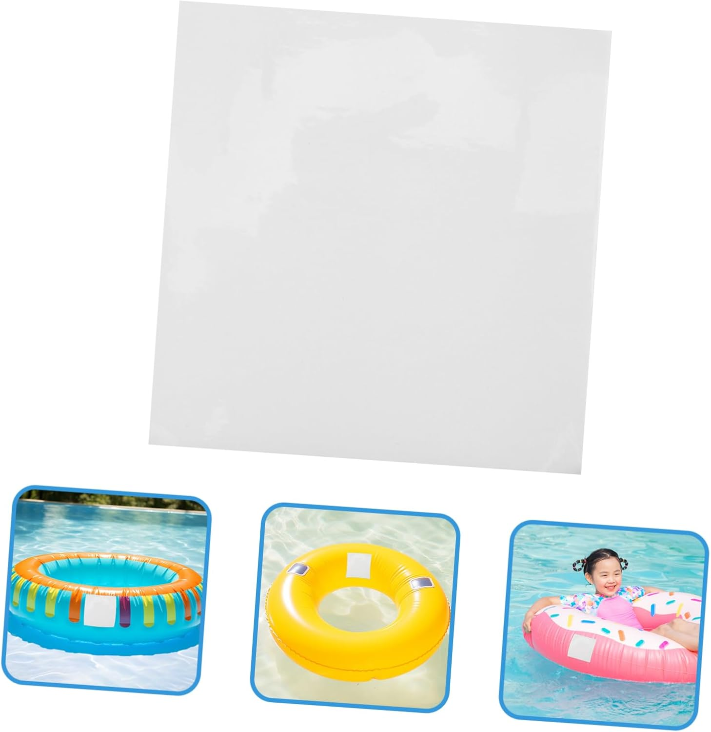 Ifundom Inflatable Product Re Subsidy Adhesive Re Patch Pool Liner Patch Kit Underwater Pool Patch Kit Awning Re Tape Inflatable Air Mattress Patch TPU Transparent image number 6