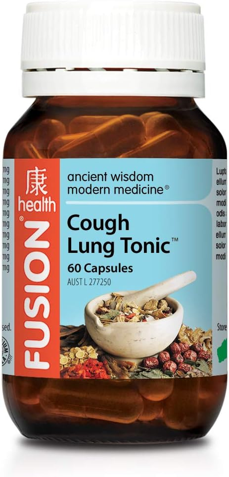 Fusion Health Cough Lung Tonic Capsules- 60 Vegecapsules