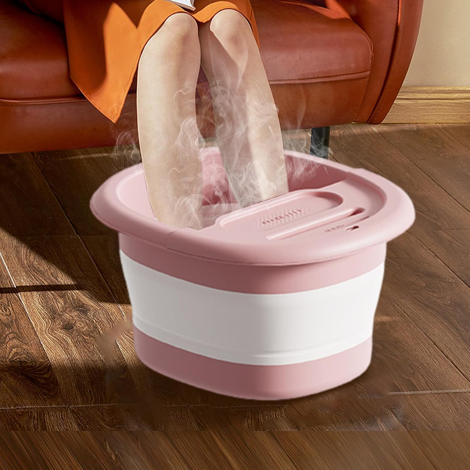 Foot Bucket for Soaking Feet | Foldable Foot Soak Tub | High Capacity Foot Bath Basin for Relieving Discomfort and Stress Borato image number 5