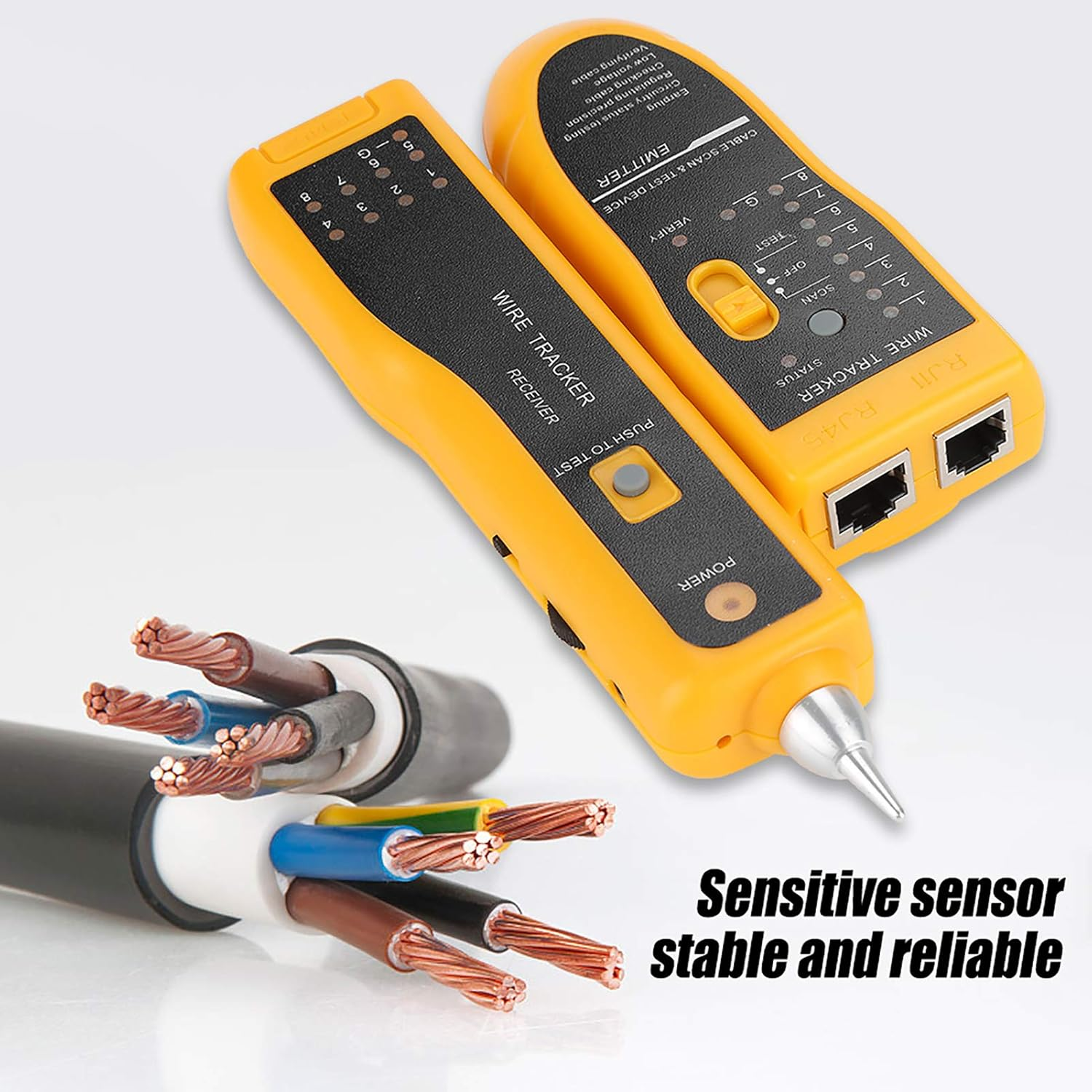 Huairdum Wire Tracker, Cable Detector, Diagnose Tone Tool, Line Finder, Cable Tester image number 2