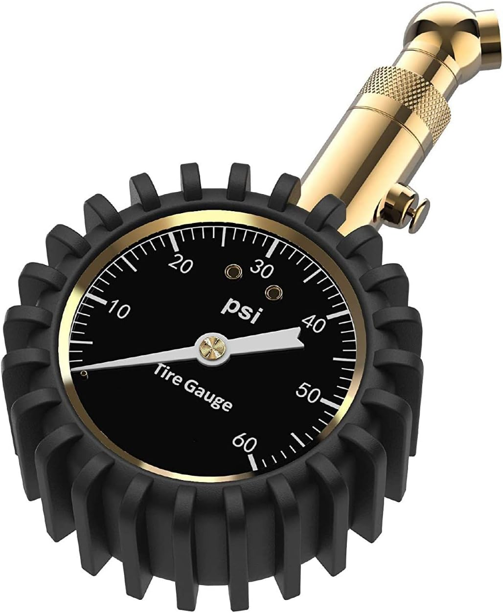 Tire Pressure Gauge - (0-60 PSI) Heavy Duty, Accurate with Glow Dial, Low - High Air Pressure Gauge image number 1