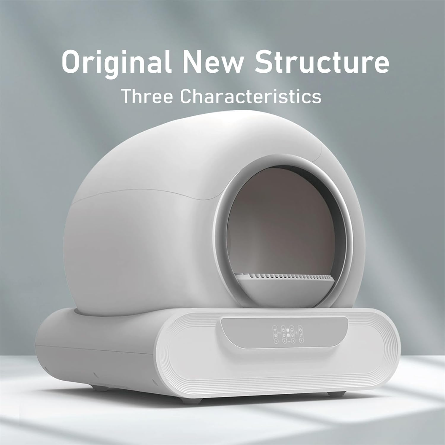 Self Cleaning Litter Box for Multiple Cats, Upgraded Extra Large 65L+9L Robot Litter Box with Negative Ion Sterilization & Deodorization, APP Control, 3 Rolls Litter Bag Liners image number 1