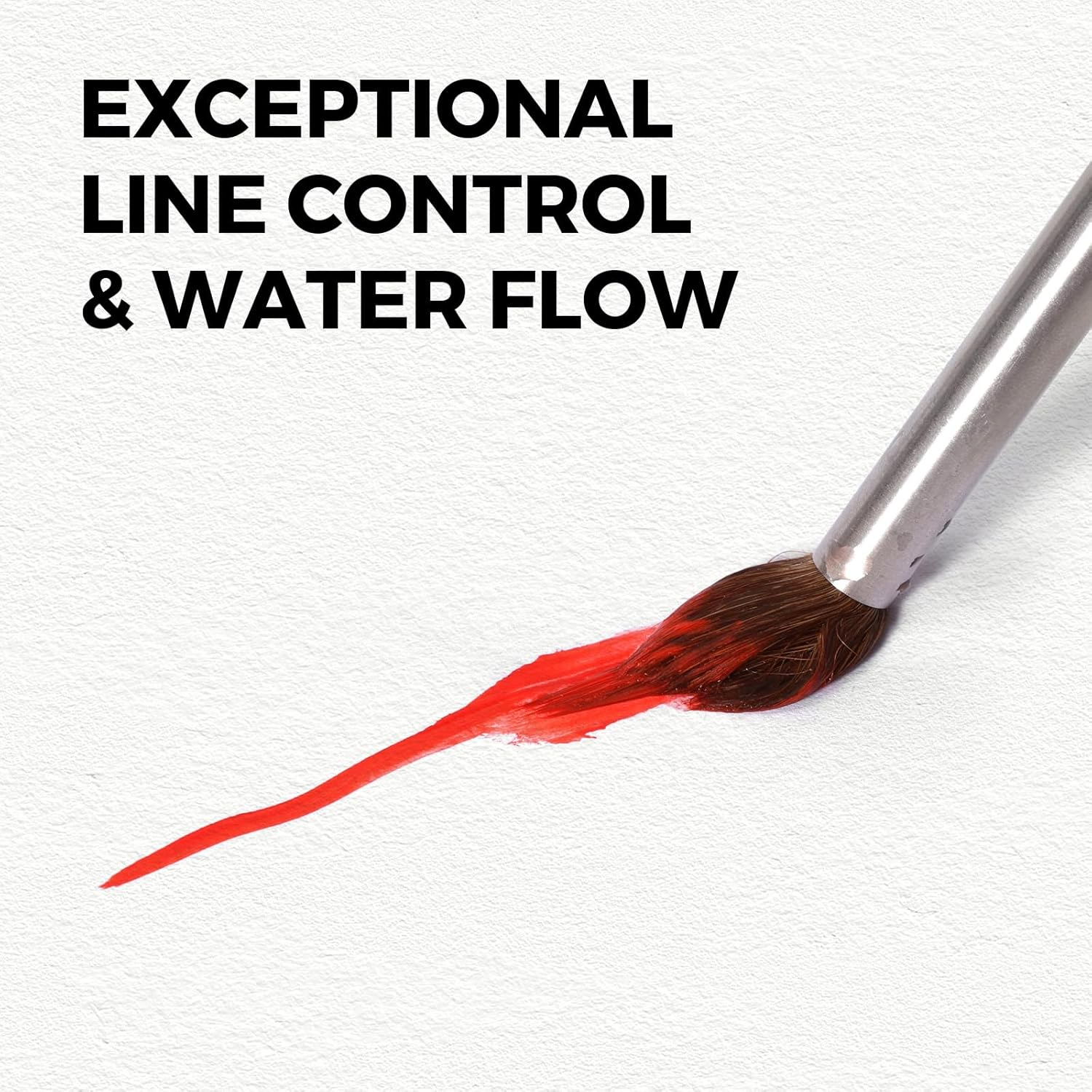 Sable Watercolor Brushes Set,3Pcs(06,10,12) Extended Needle Point Artist Paint Brush,Bamboo Handle,Professional Synthetic Extra Long Horsehair Sable Brushes for Fine Detailing,Acrylic,Gouache,Ink image number 3