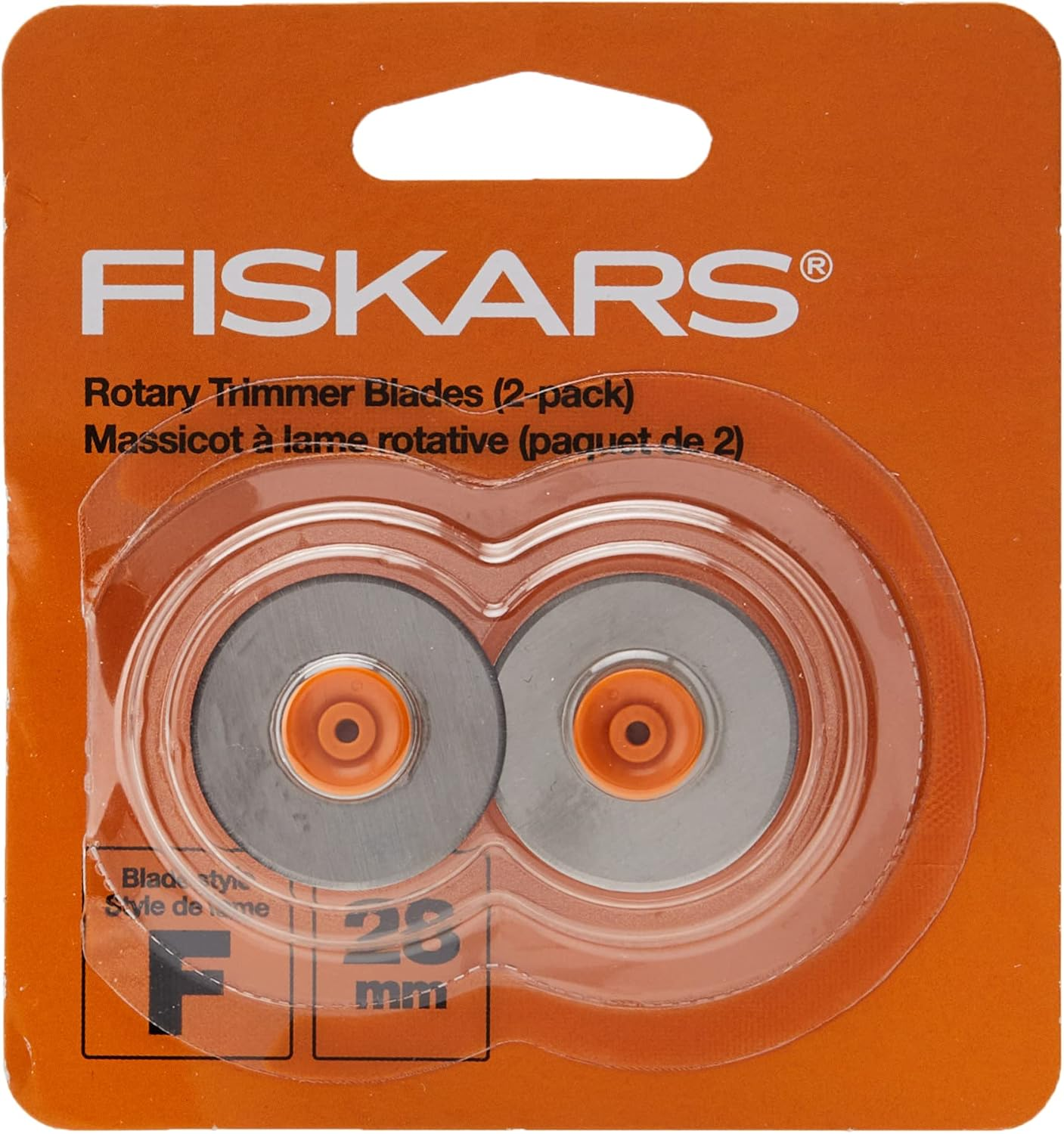Fiskars Rotary Trimmer Blades 2Pk - 28Mm