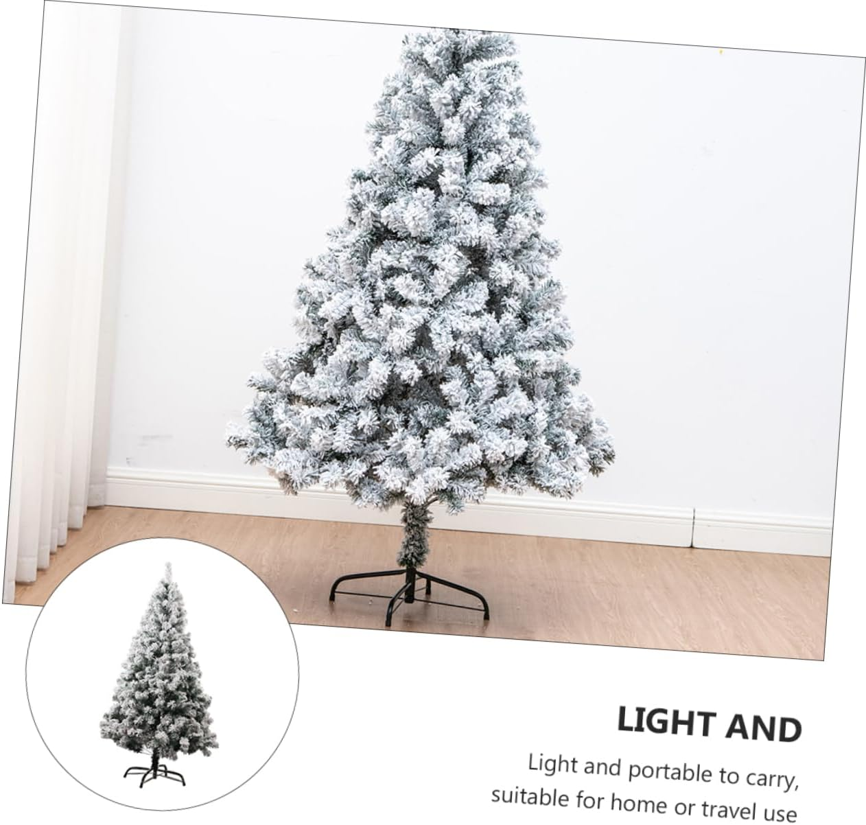 Christmas Tree Storage Bag Christmas Fake Snow Decoration Minichristmas Tree Xmas Tree Decoration image number 1