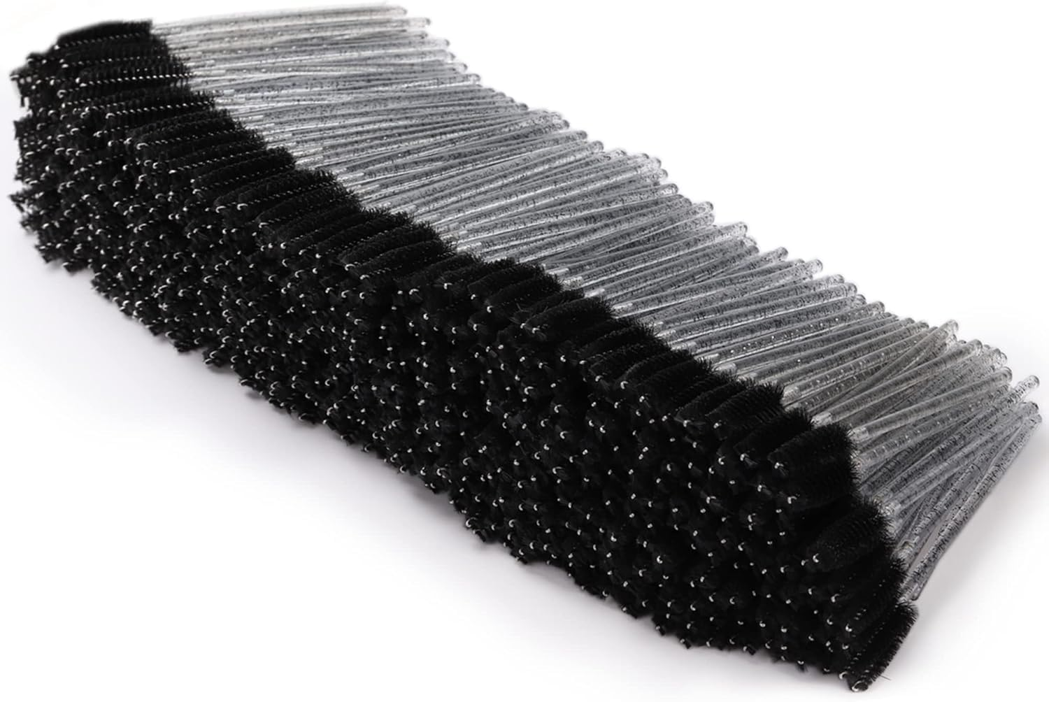 500Pcs Mascara Wands Eyelash Brush Spoolies for Eyebrow Eye Lash Extension (Black-1)
