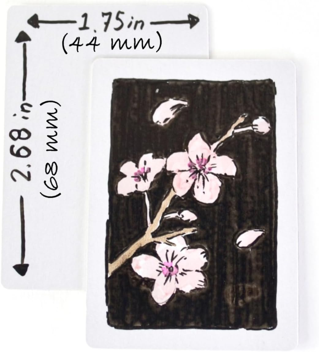 Apostrophe Games Miniature Blank Playing Cards (Matte Finish) 200 Blank, 6.8 Cm X 4.5 Cm, Half Size Poker Card, Flash Cards, Board Game Cards