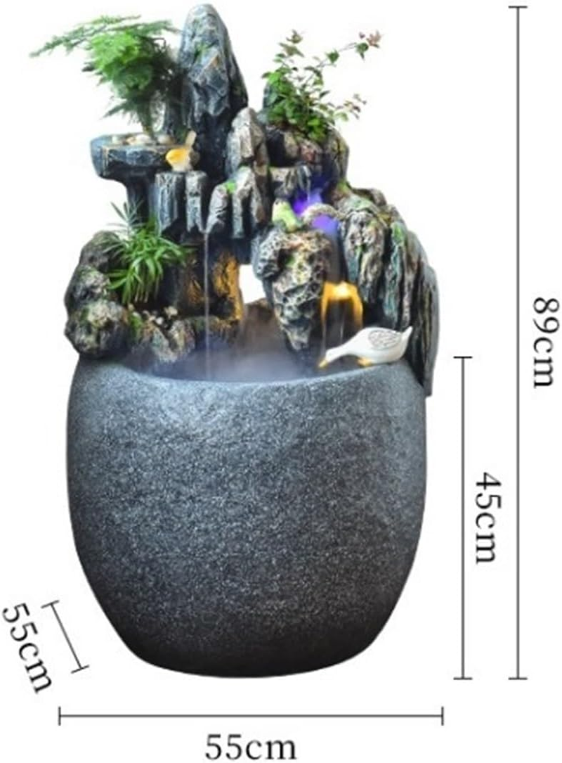 Outdoor Fountain Rockery Water Fountain Decoration, Courtyard Circulating Landscape, Balcony Ecological Fish Tank image number 5