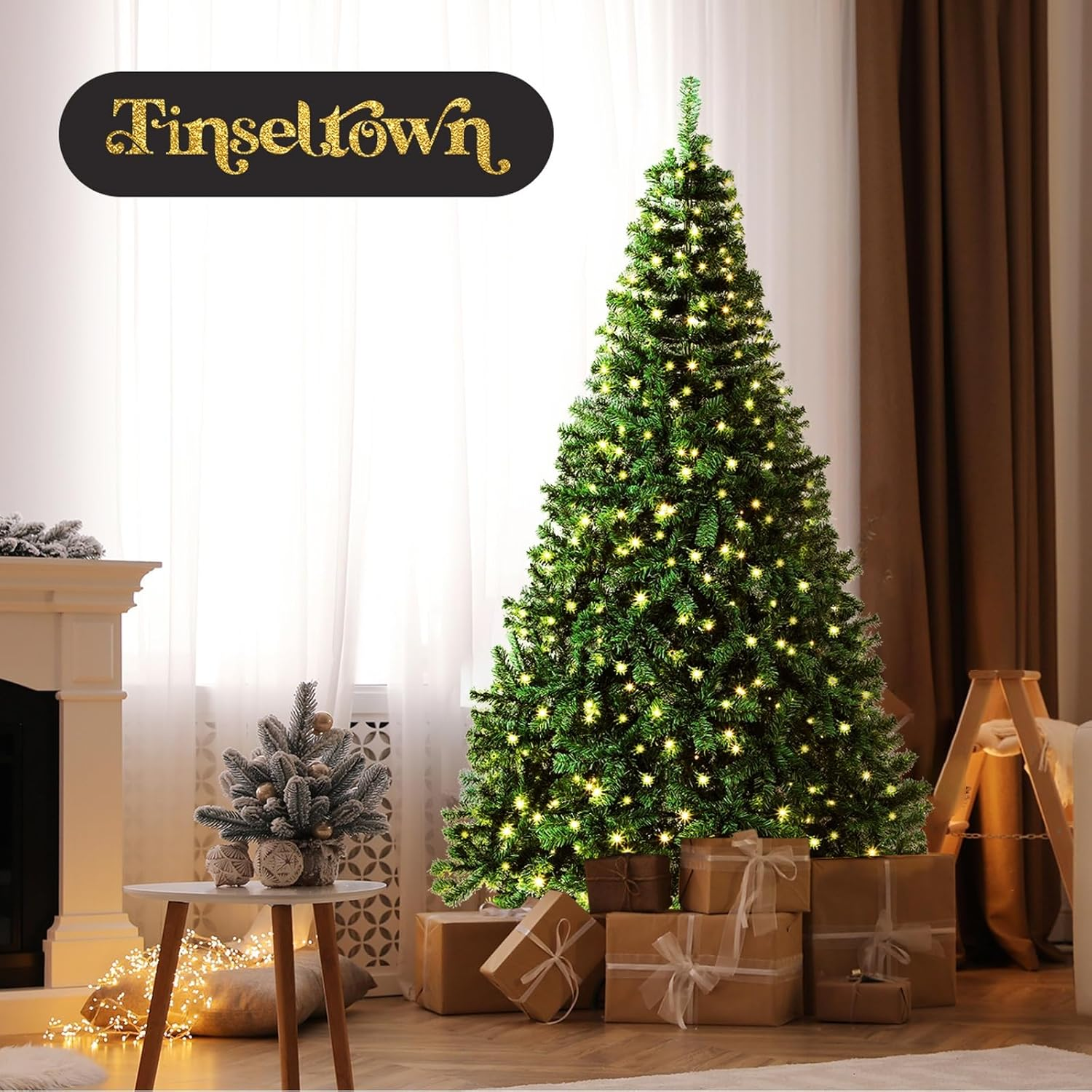 Tinseltown LED Christmas Tree with 1050 Tips 2.1M/7Ft Xmas Trees Home Christmas Decoration Green image number 6