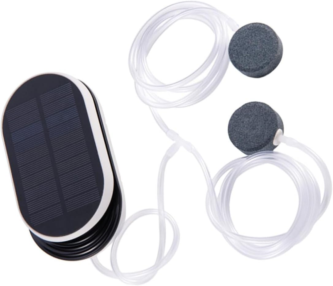 Solar Oxygen Aerator Pump Portable Fish Tank Air Pump Sun Powered Oxygenation Tool for Outdoor Ponds Hydroponics and Emergency Use with Solar Panel image number 4