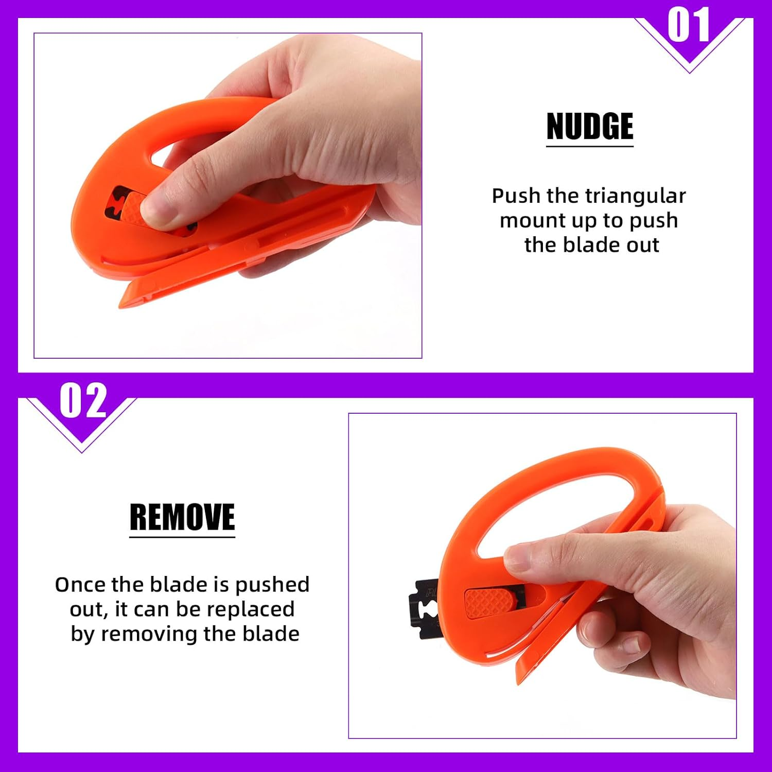 Swpeet 10Pcs Wallpaper Smoothing Tool Assorments Kit, Vinyl Wrap Cutting Tool, Squeegee Scraper, Craft Knife with Blades, 500ML Spray Bottle for Stick Wallpaper Car Wrap Vinyl Window Tint Glass Film image number 6