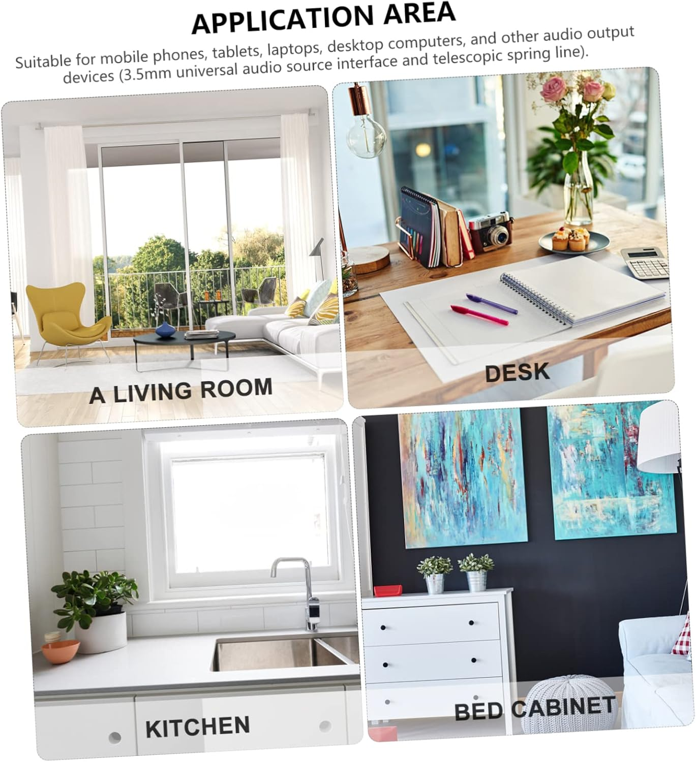 HOLIDYOYO Vintage Retro Telephone Handset Wired Mobile Phone and Tablet Receiver Microphone Matte Black for Computer and Mobile Communication image number 3