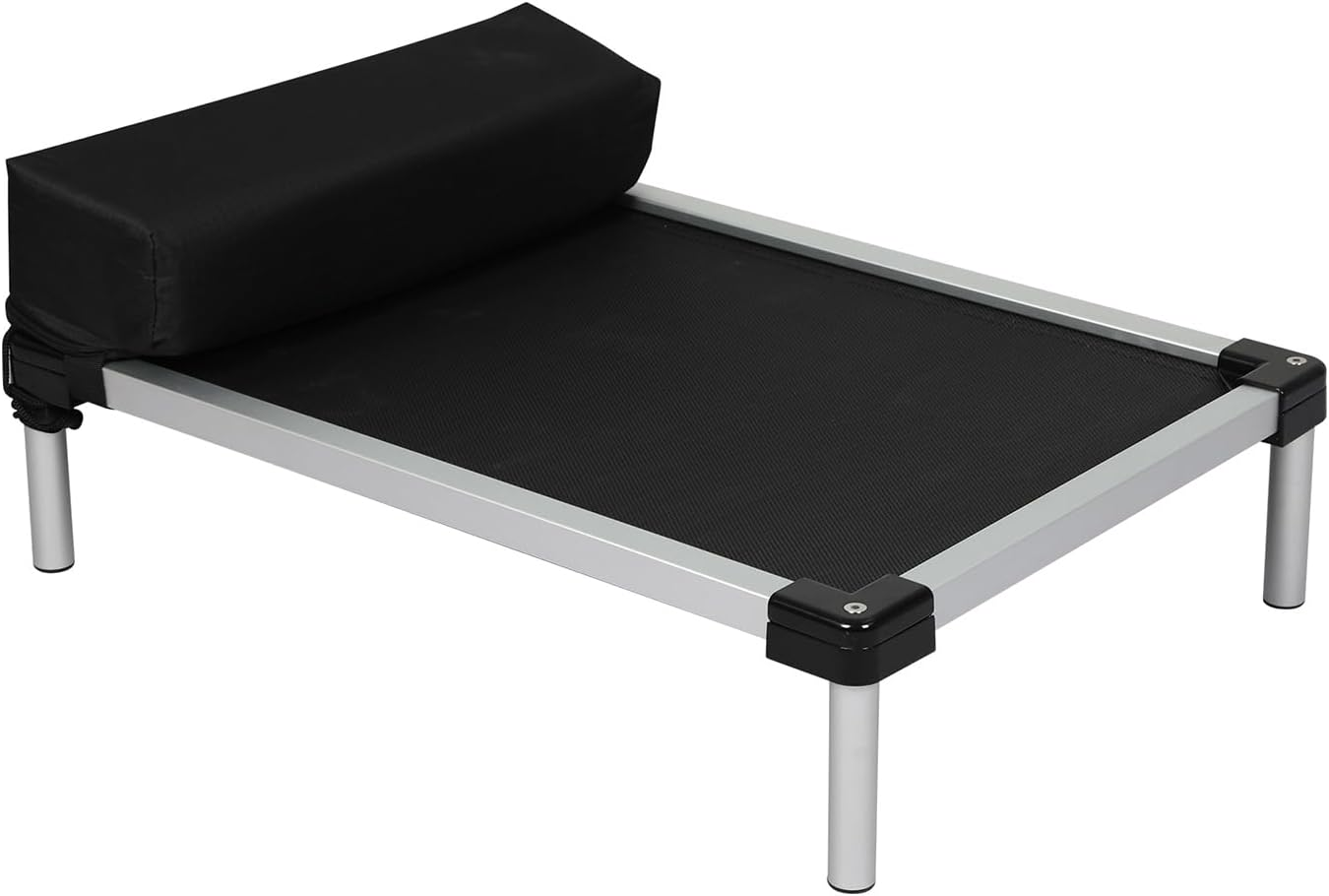 Pawz Elevated Dog Beds,Raised Pet Trampoline with Aluminum Frame,Chew Proof,No-Slip Feet,Durable Supportive Teslin Mesh/Oxford Cloth,Breathable,Indoor and Outdoor Use, Pillow Support