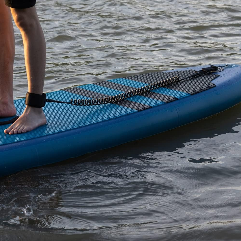 Coiled SUP Leash 10' Surfboard Leash Sup Leg Rope Strap Stand up Paddleboard Leash image number 5