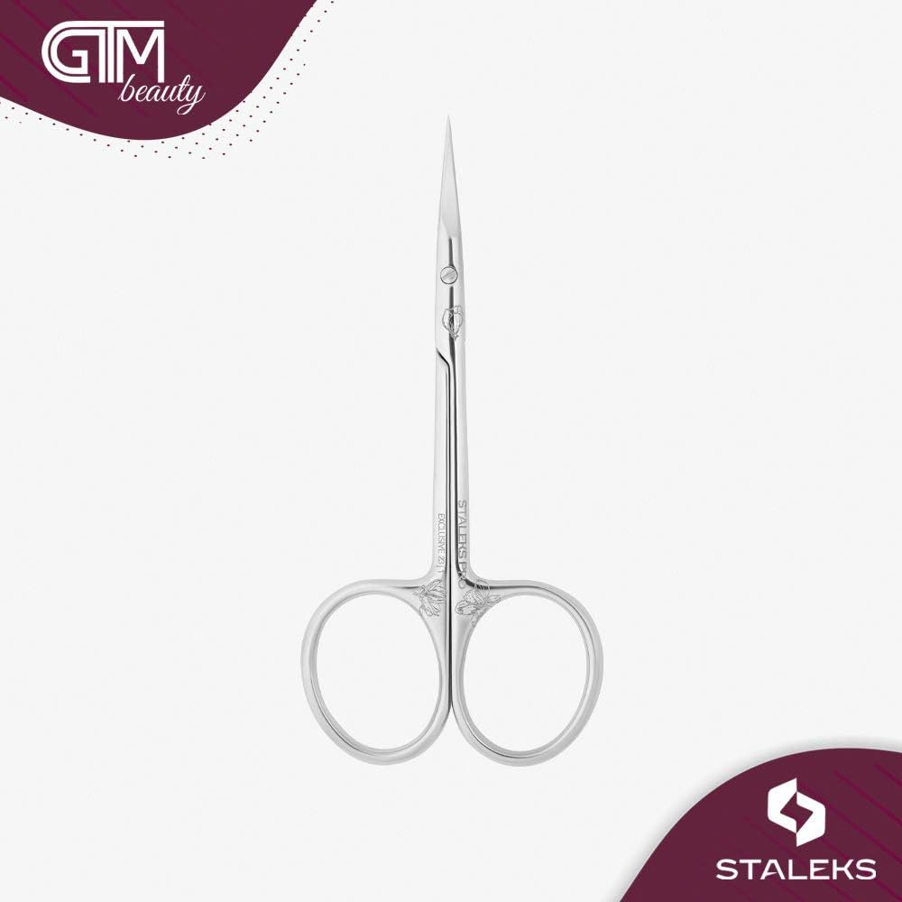 STALEKS PRO Cuticle Scissors Exclusive 23 TYPE 1 Professional Salon Home Pattern Made in Europe (SX-23/1) image number 4