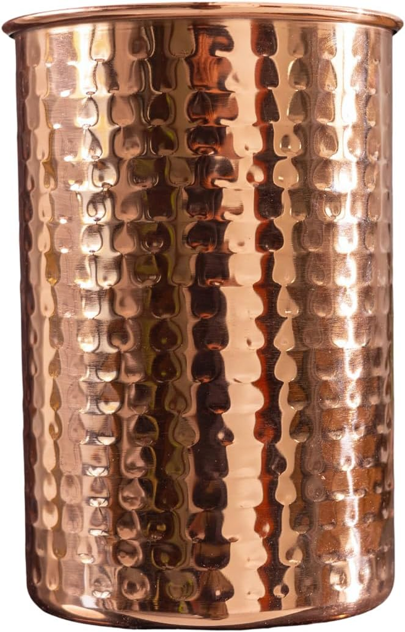 POSHGRAM Copper Utensil Holder - Premium Stainless Steel with Elegant Copper-Plated Finish, Spacious 5.5&rdquo; Diameter X 7.5&rdquo; Height Design, Sturdy Base, Ideal for Kitchen Accessories image number 3