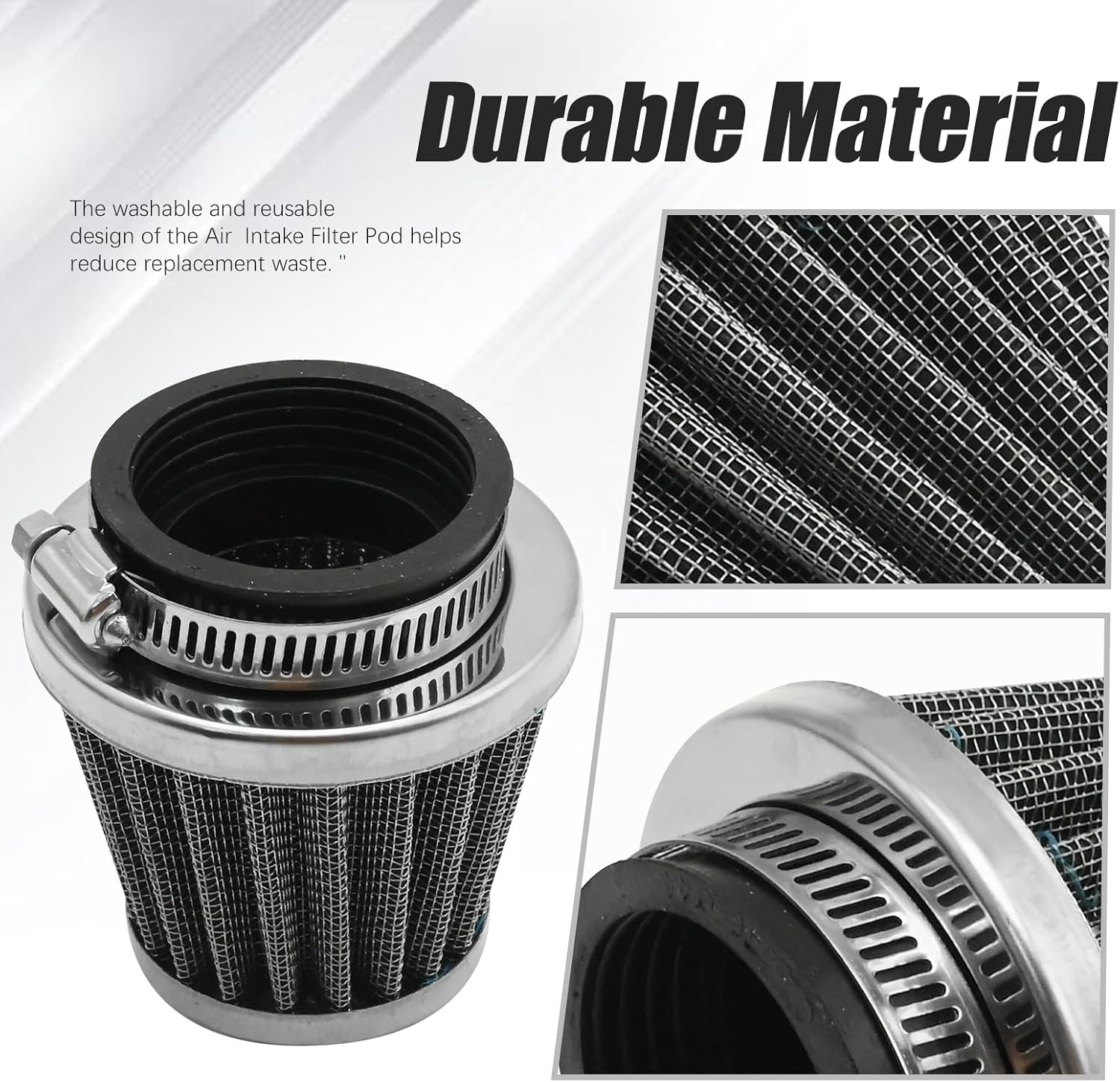 42Mm 43Mm 44Mm Air Filter Carburetor Cleaner, Replacement for 125Cc 150Cc 200Cc 250Cc DIRT ATV QUAD PITPRO BIKE Black image number 5