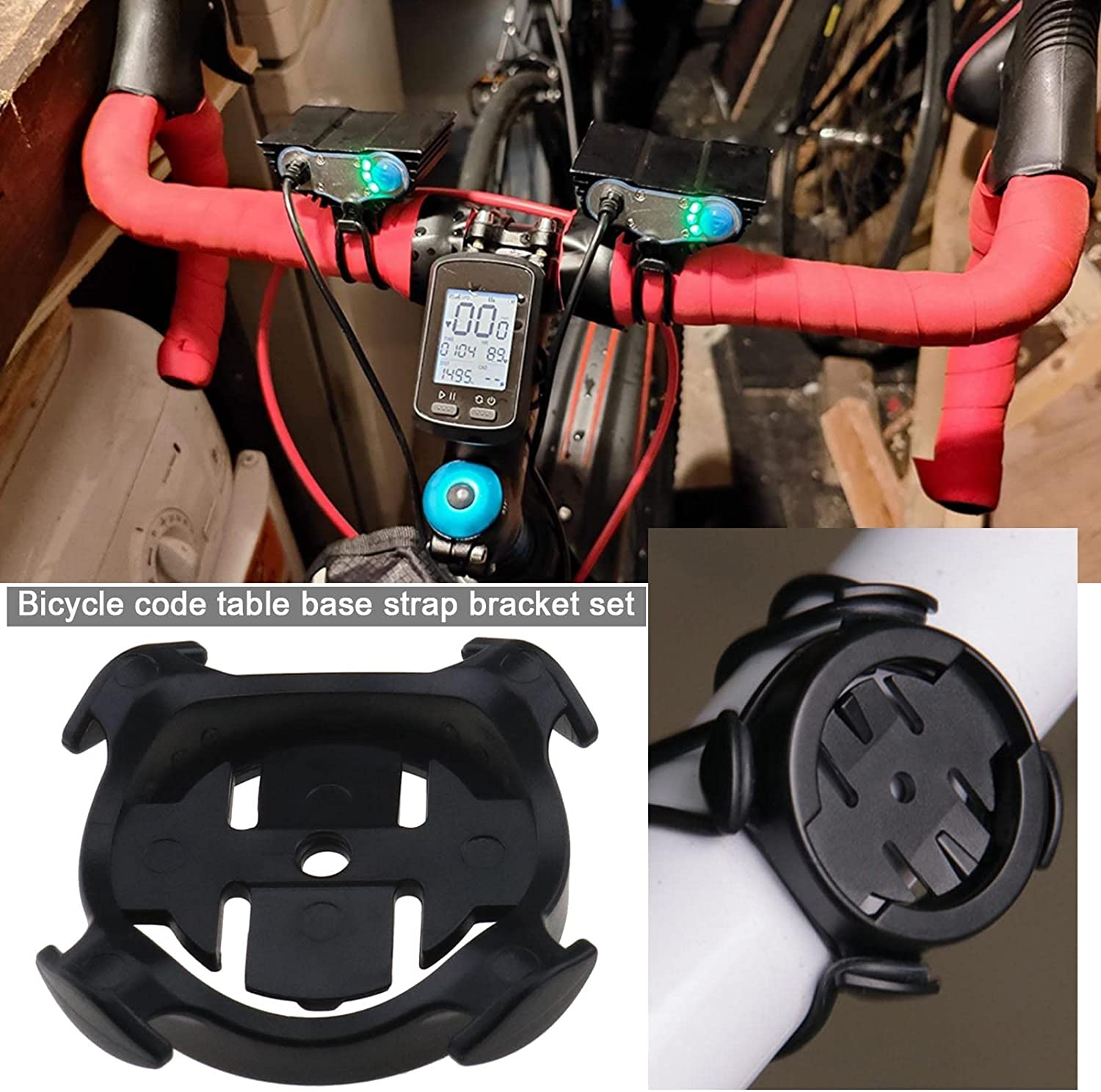 Emagtech 2 Sets Quarter-Turn Bike Mount Kit Compatible with Garmin Edge/Plus/Explore/Touring Compatible with XOSS G/G+ Cycling Mount