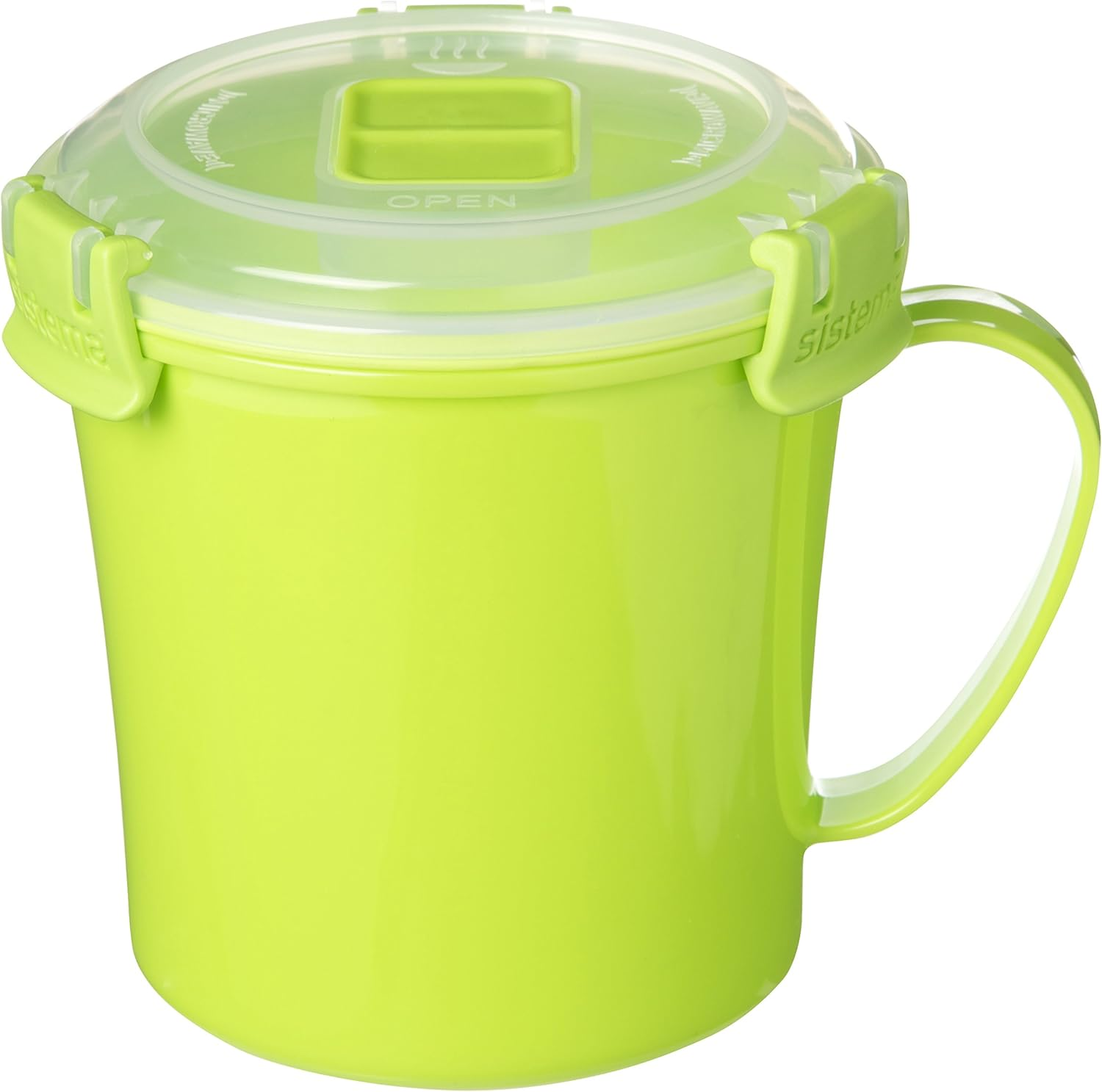 Sistema 3-Pack Assorted Colours Soup Mugs to Go, Plastic, 656Ml, Modern, Reusable, Microwave Safe, Round, 3 Count image number 4