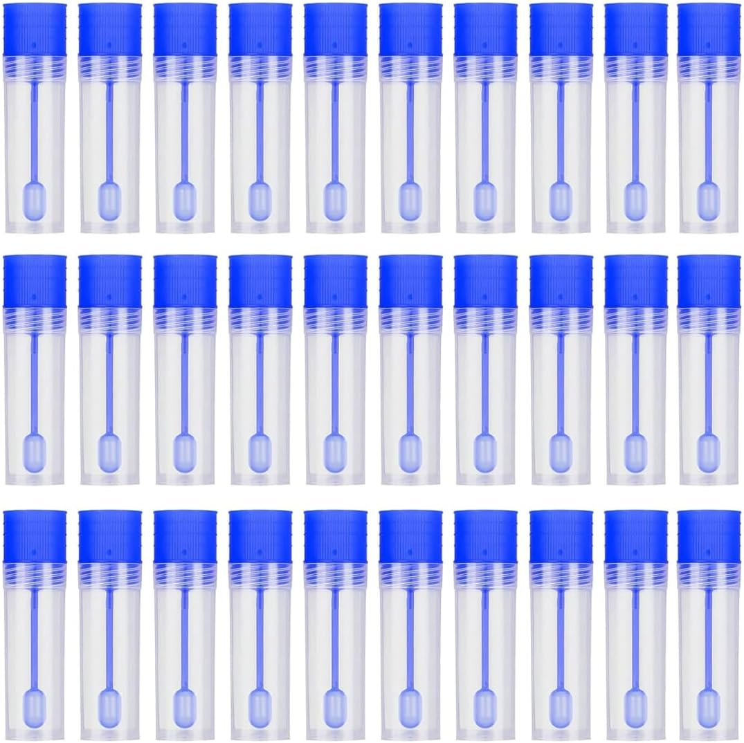 NHPY Pack of 30 Chair Sample Tubes, 15 Ml Tao Pipe, Fecal Sample Tubes Dog and Cat, Chair Tube with Spoon, Chair Sample Collection Aid, Examination Tube for Pets for Testing image number 2