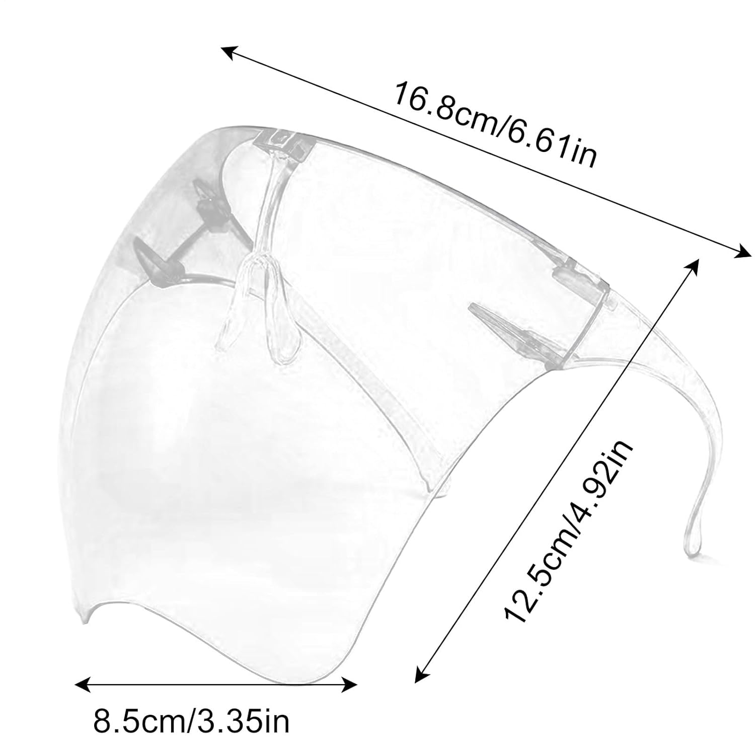 Full Face Shield - Anti-Fog Protective Full Face Shield,High-Definition Protective Facial Cover Anti-Fog Eye Protection for Painting, Construction & Mowing