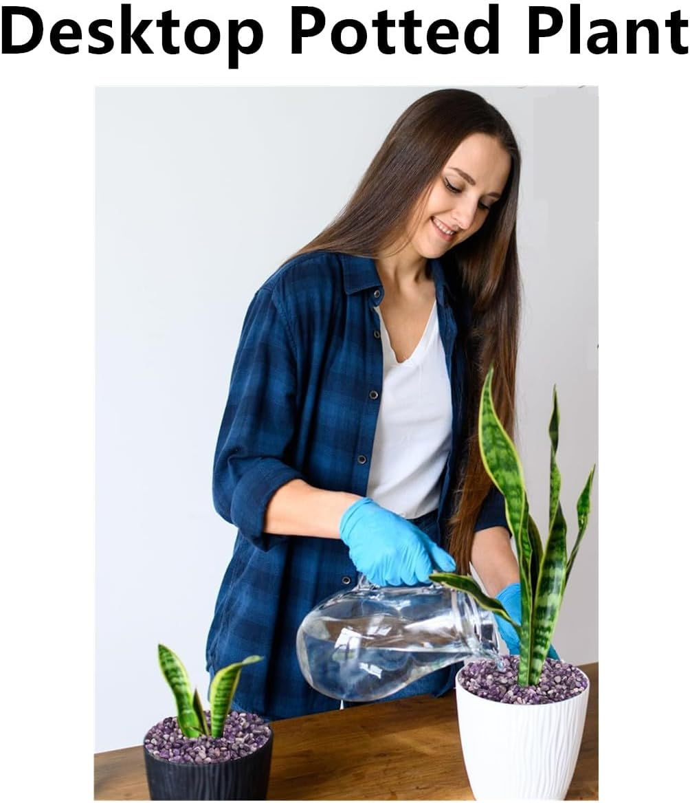 Aquarium Gravel Fish Tank Rocks Pebbles Small,Fish Gravel, 100G Tumbled Chips Crushed Natural Crystal Quartz Pieces for Turtle Tank/Air Plants Decoration(Purple)