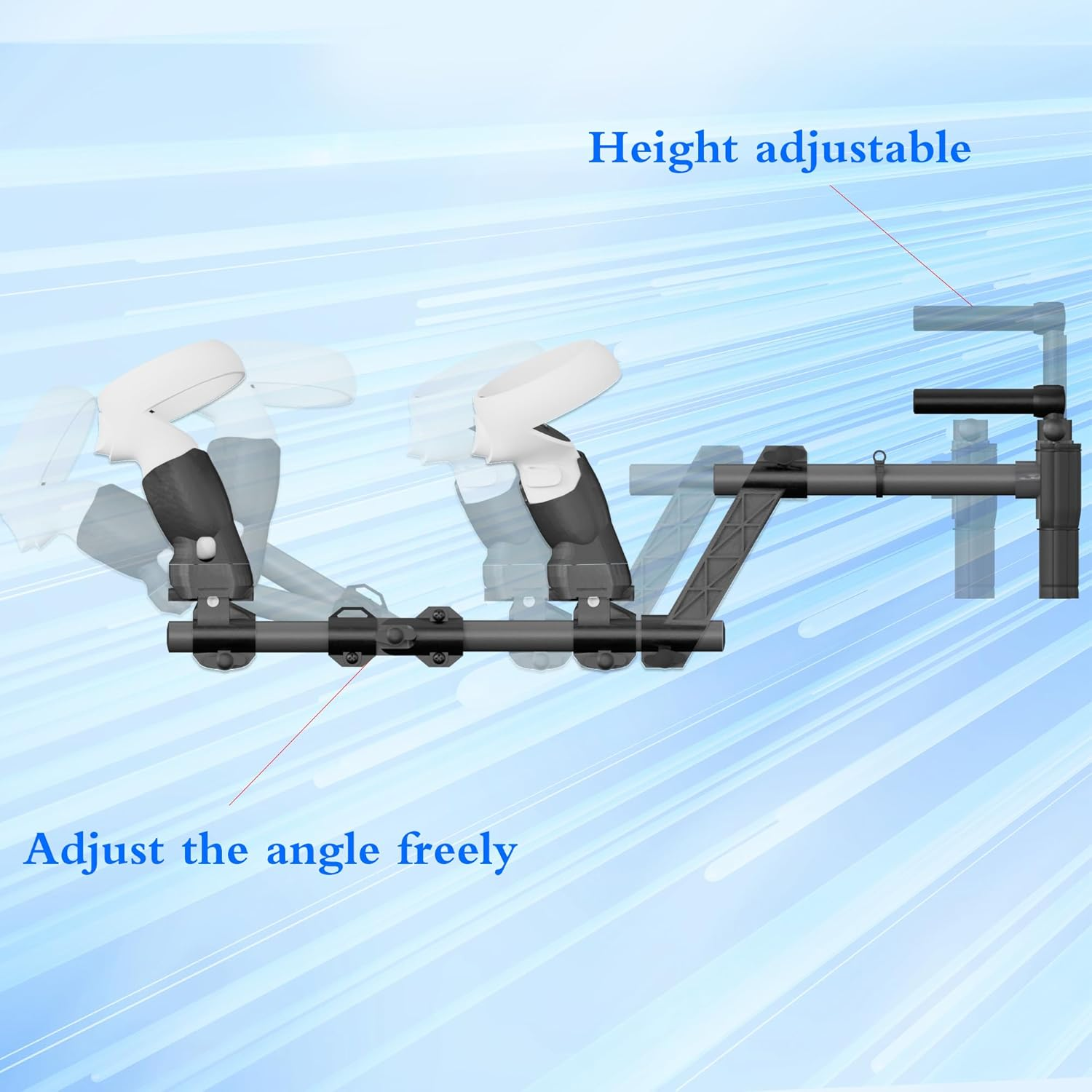 Gun Stock for Quest 2, Compatible with VR Quest2 Controller Grips for Enhance Stability and Control Magnetic Stock Rifle Adapter (Black for Quest2) image number 3