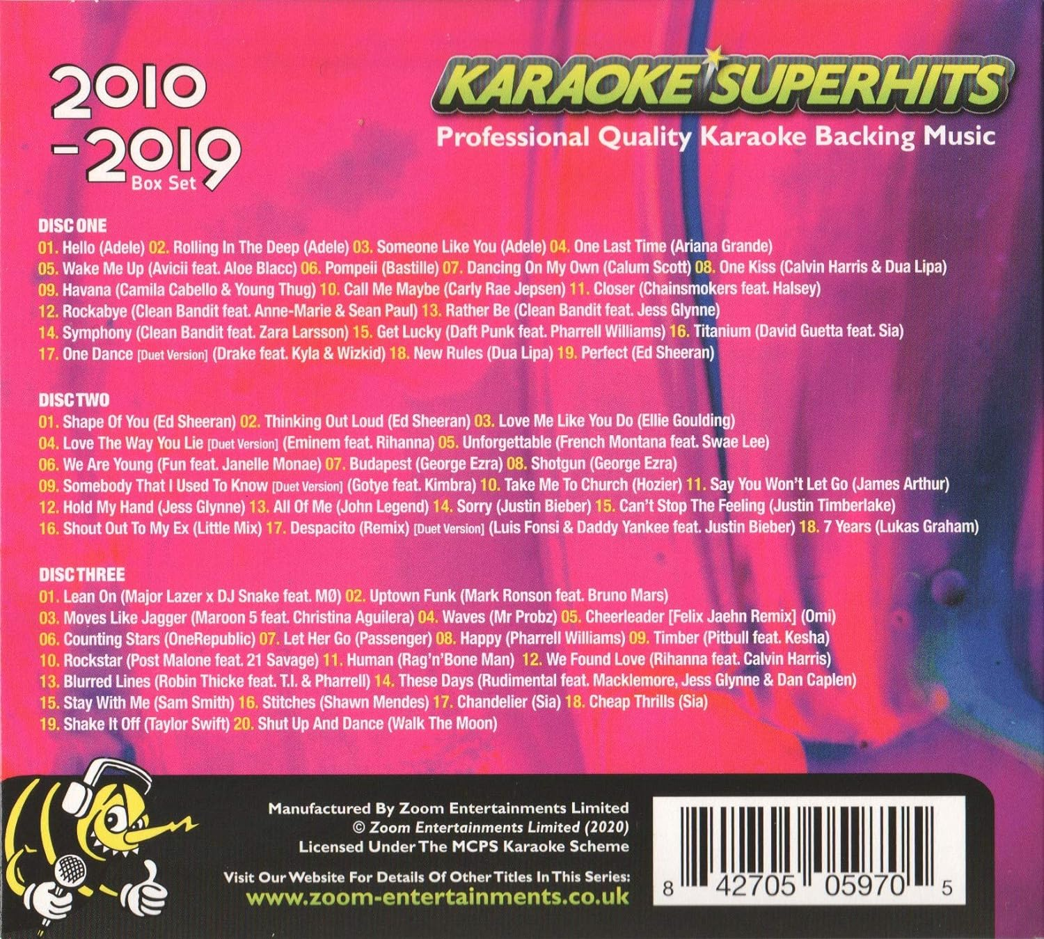 Zoom Karaoke 2010-2019 Superhits