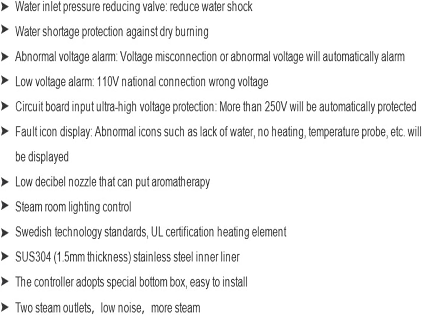 Sauna Steamer, Luxury 15KW Spa Shower Steamer Sauna Steam Bath Nerator,Steam Nerator Sauna Automatic Drain Steam Bath image number 5
