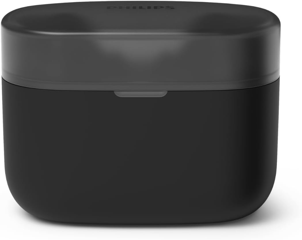Philips T2000 True Wireless Earbuds, Bluetooth 5.4 Headphones with 4-Mic Clear Calls, Dynamic Bass Boost, 32H Playtime, USB-C Fast Charge, Water Resistant, Multipoint Connection, Touch Control &ndash; Black image number 1