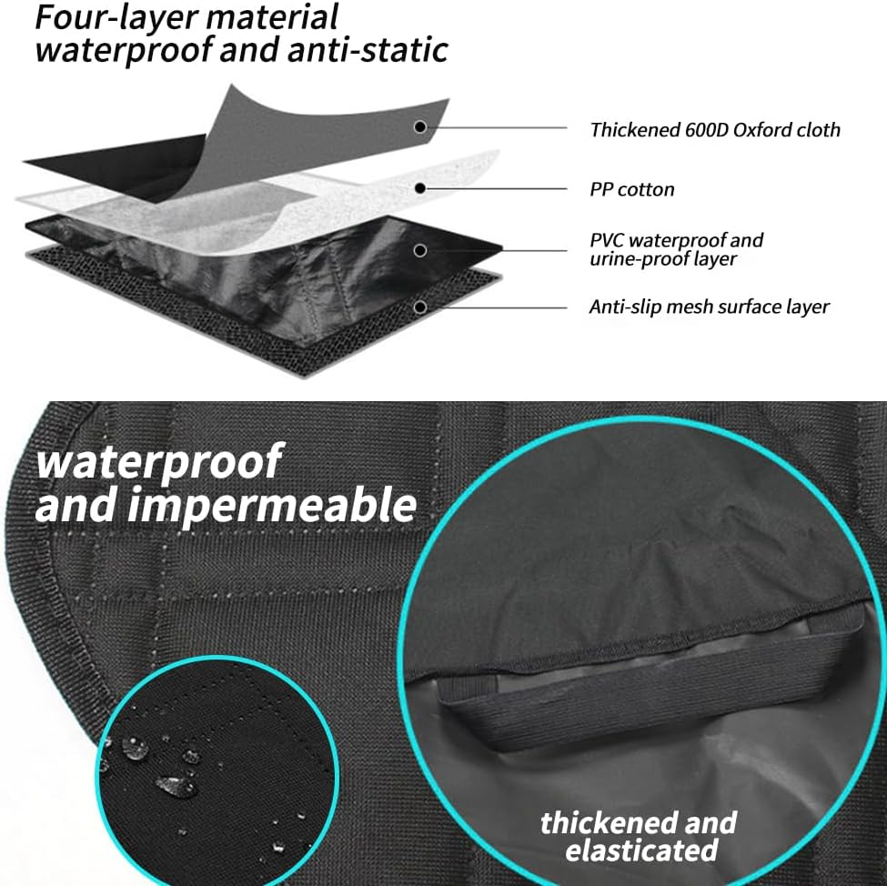 KKTR-CAR Dog SEAT Covers Back SEAT Covers PET MATS for Tesla Model 3-100% image number 1