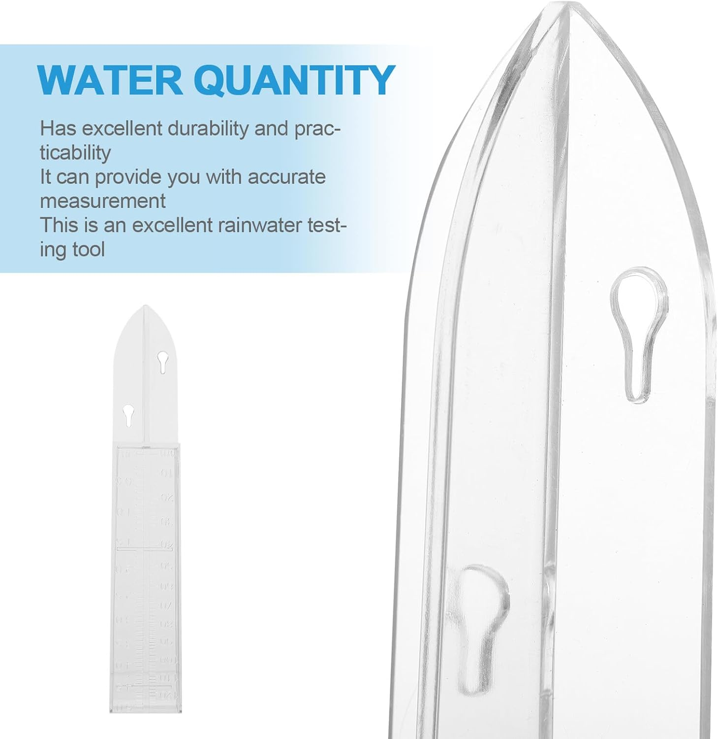 BESPORTBLE Plastic Rain Gauge Outdoor Garden Precipitation Measuring Container for Agriculture Meteorology Climate Research and Lawn Moisture Monitoring image number 6