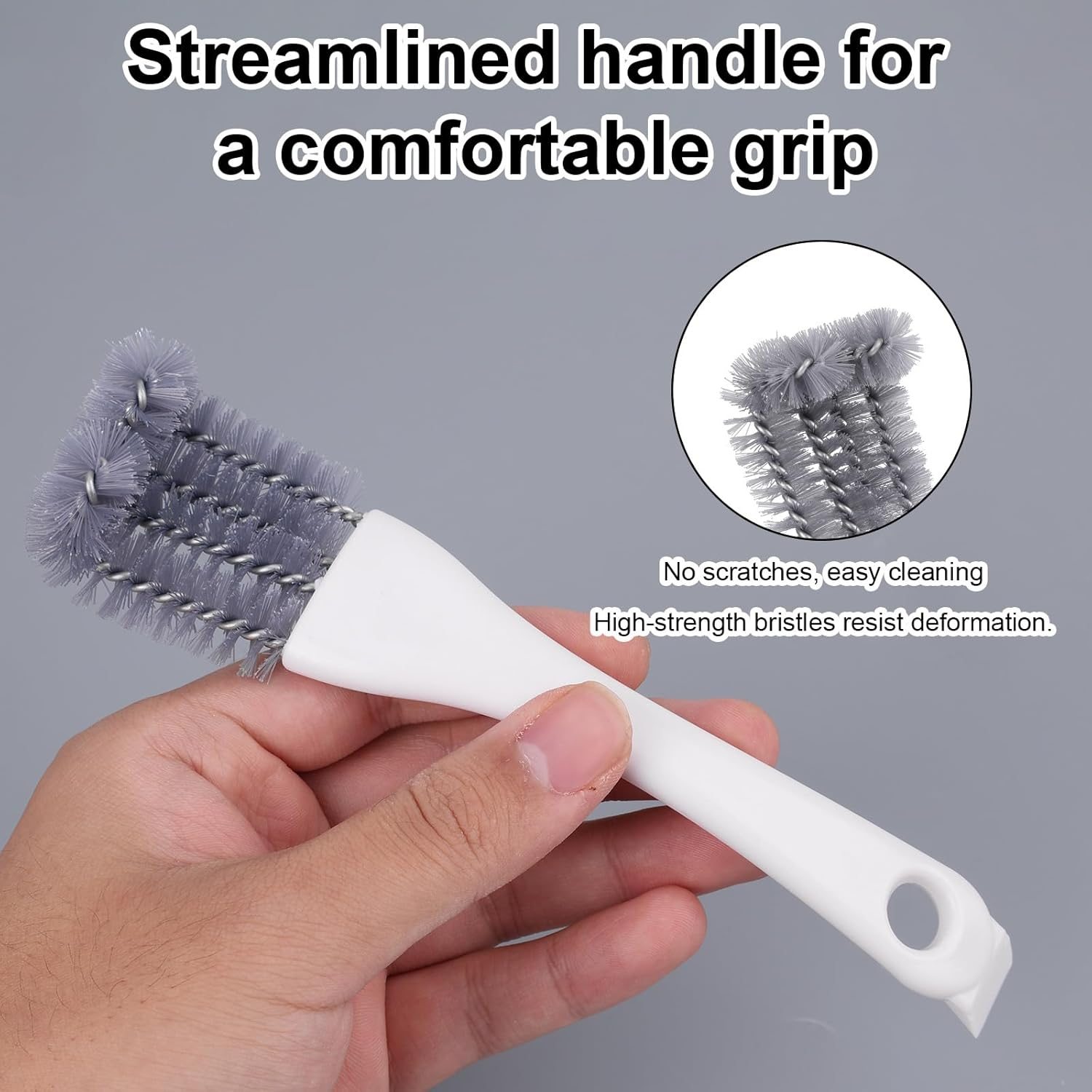 Bird Cage Cleaning Brush with Long Handle, Bird Cage Cleaner Durable Droppings Removal Tool for Pet Parrot Perches image number 3