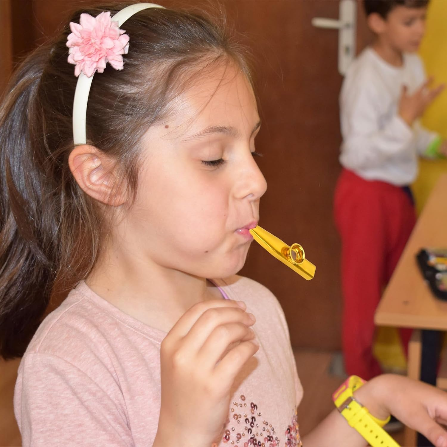 Pack of 6 Kazoo Instruments, Kazoos, Metal Kazoos, Suitable for Children, Adults and Music Beginners, Children'S Party Favours Gifts