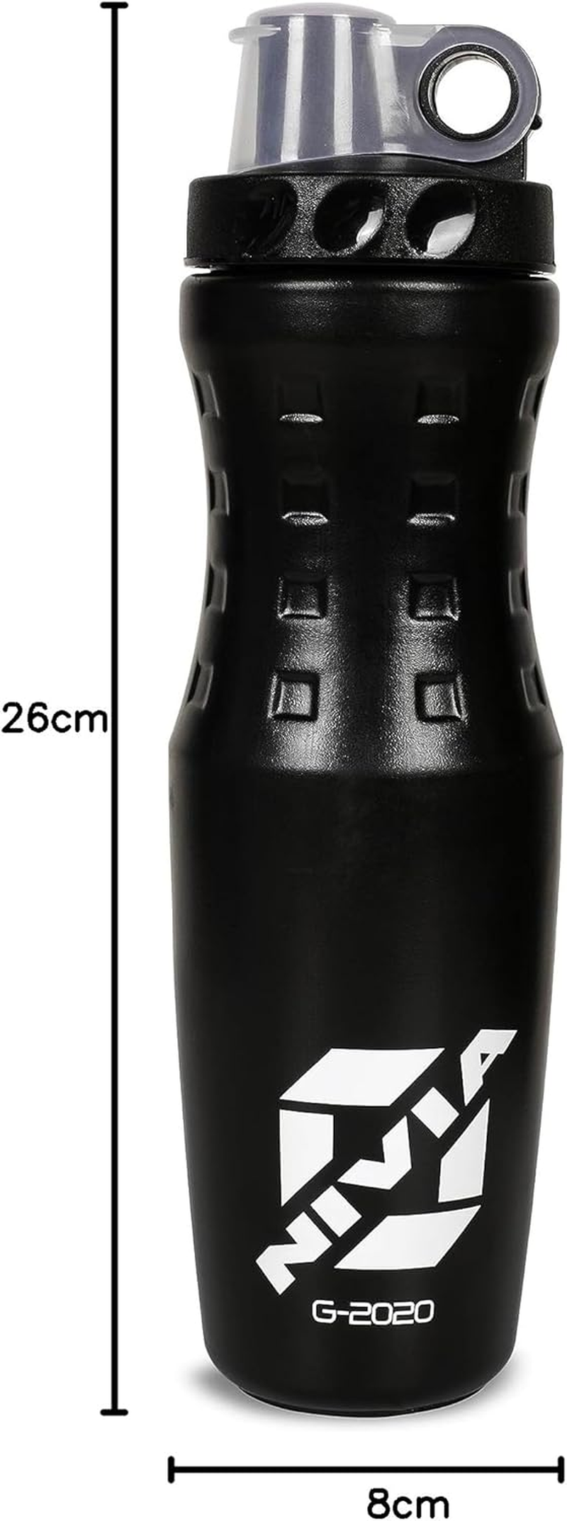 Nivia G 20-20 Sippers Water Bottles for Men & Women (Blue, Capacity - 650 Ml) | Material - Plastic | for Sports | Cycling | Gym | Running | Training | Gym Water Bottles | Kids Water Bottles image number 1